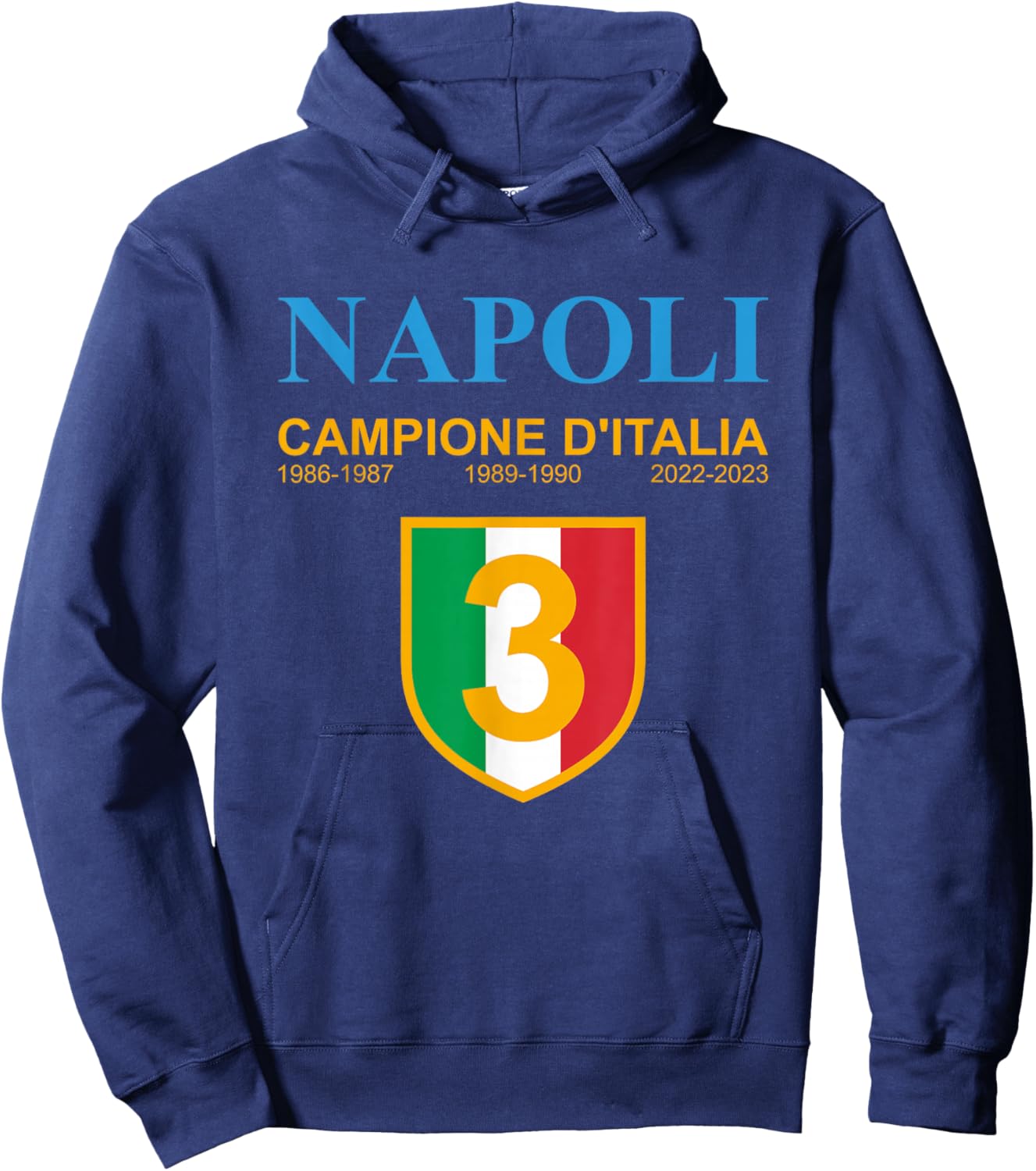 Naples 2022 2023 Italy Champion Hoodie - Hoodie | Navy