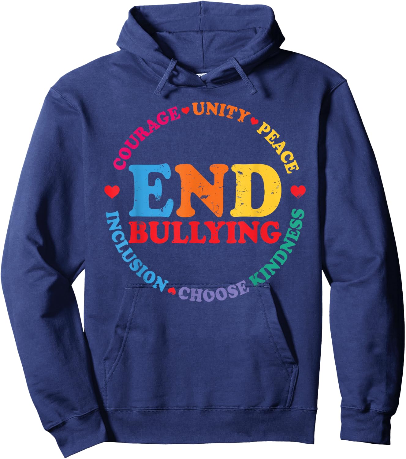 Anti Bullying Awareness Choose Kindness Anti Bully Hoodie - Hoodie | Navy
