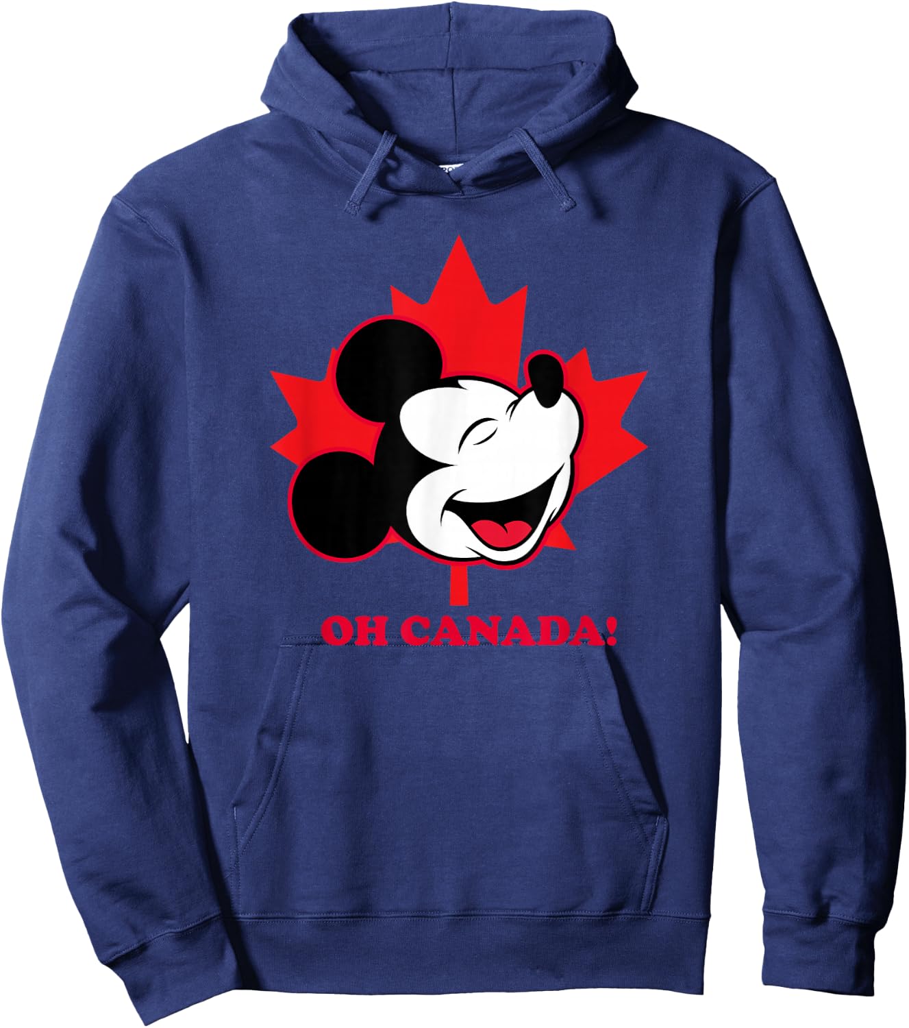Disney Mickey And Friends Oh Canada Classic Mickey Face Hoodie - Hoodie | Navy