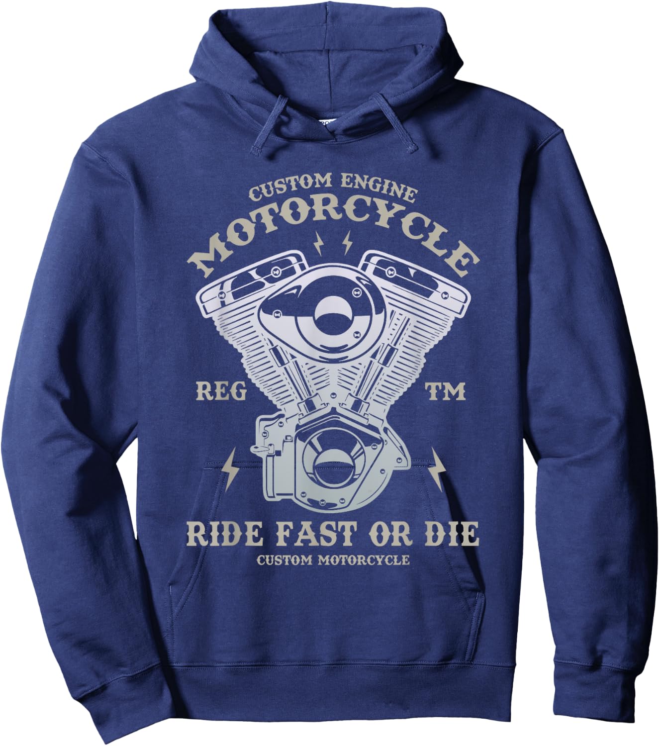 Motorcycle | Funny Motorcycle Hoodie - Hoodie | Navy