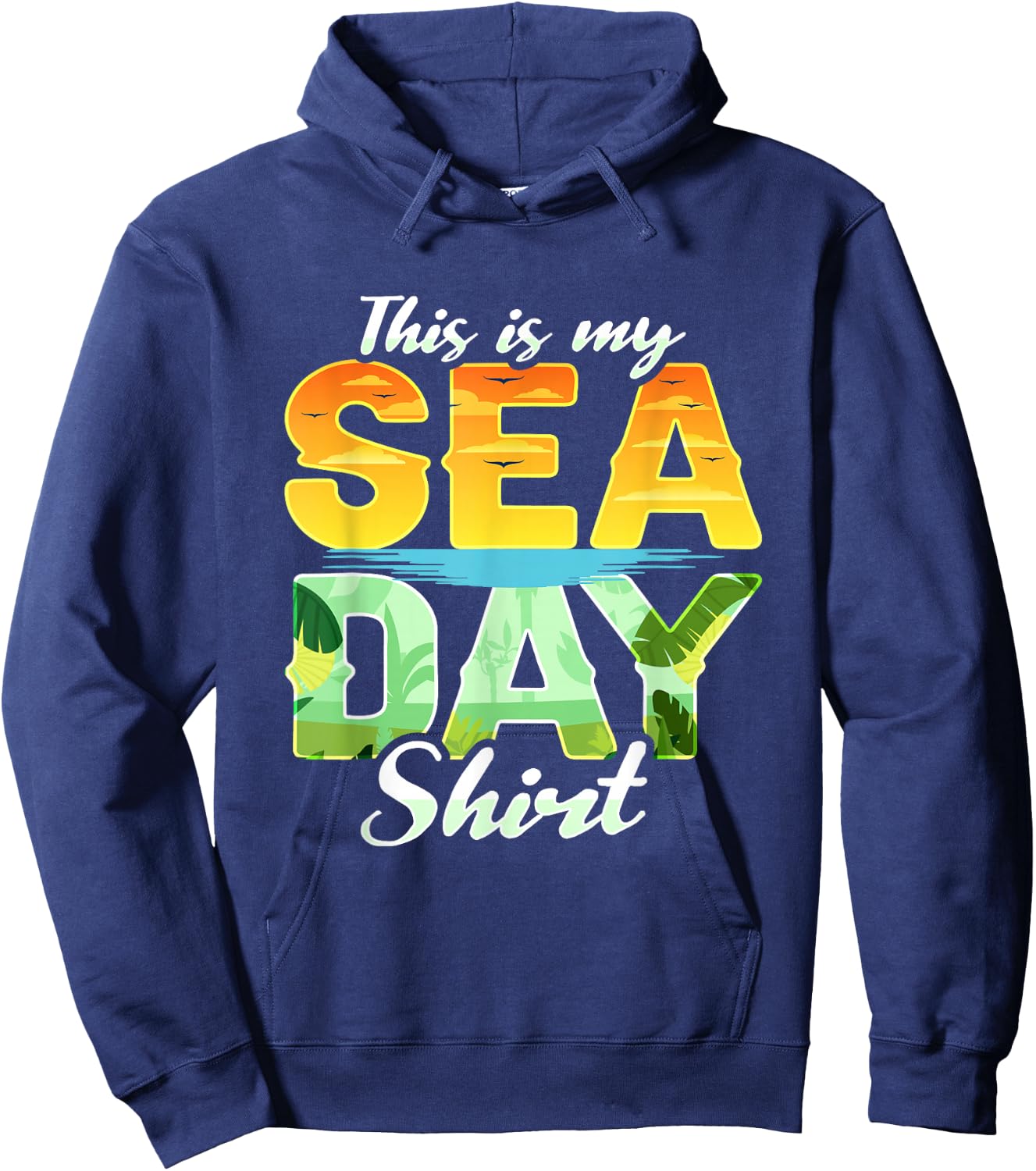 This Is My Sea Day Cruise Family Matching Cruising Hoodie - Hoodie | Navy