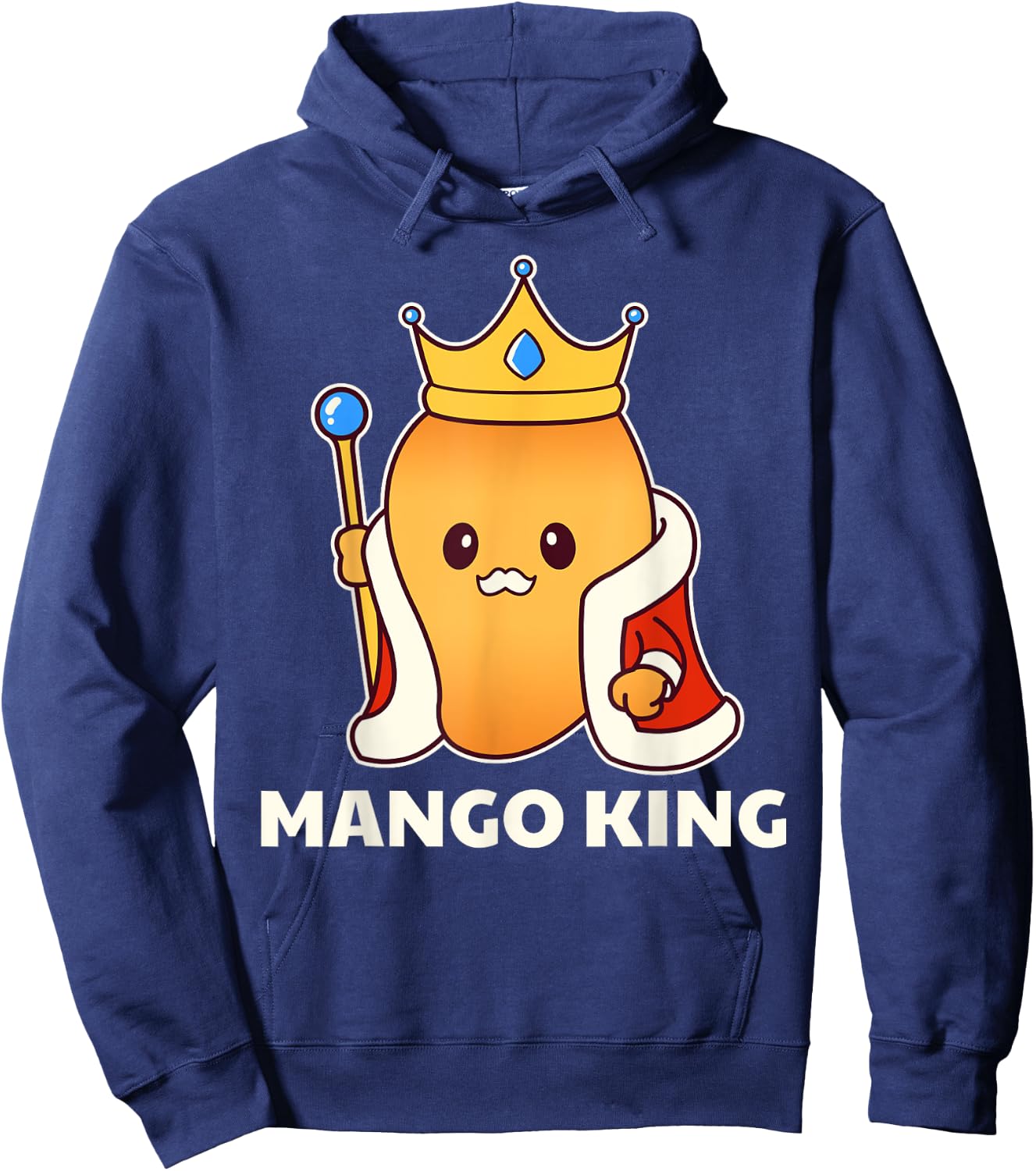 Mango King - Funny Fruit Lover Hoodie - Hoodie | Navy