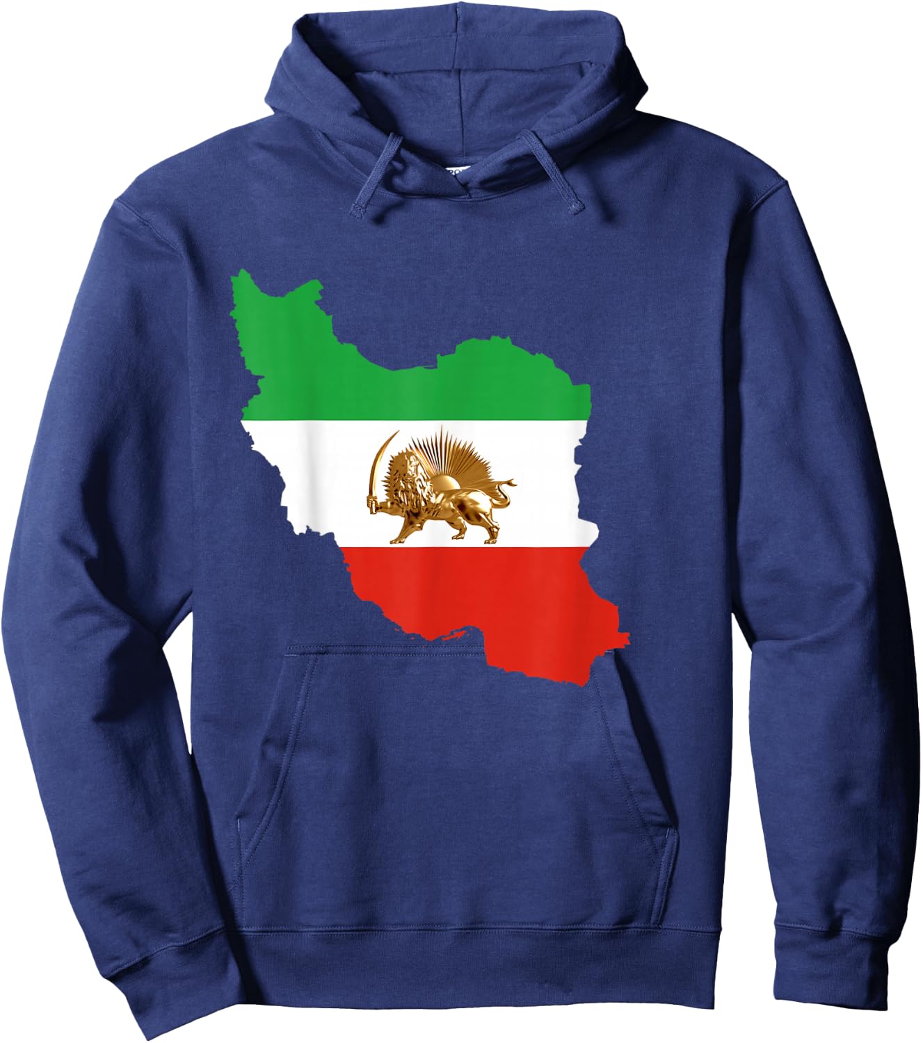 IRAN, Free Iran, Flag, Lion, Pahlavi, Shah, King, Rezashah Hoodie - Hoodie | Navy