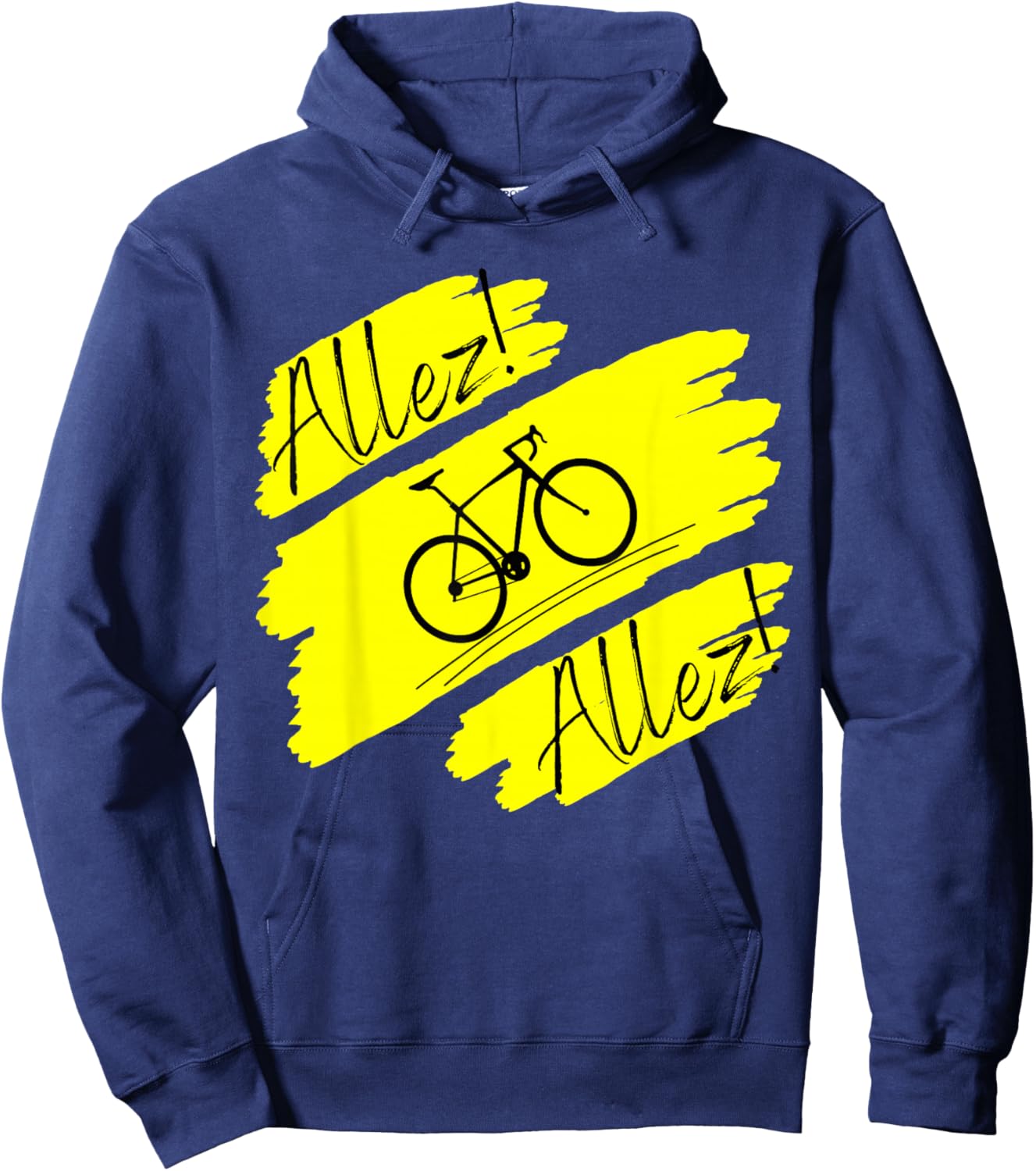 Cycling - Bicycle Bike funny Allez Allez Cyclist Hoodie - Hoodie | Navy