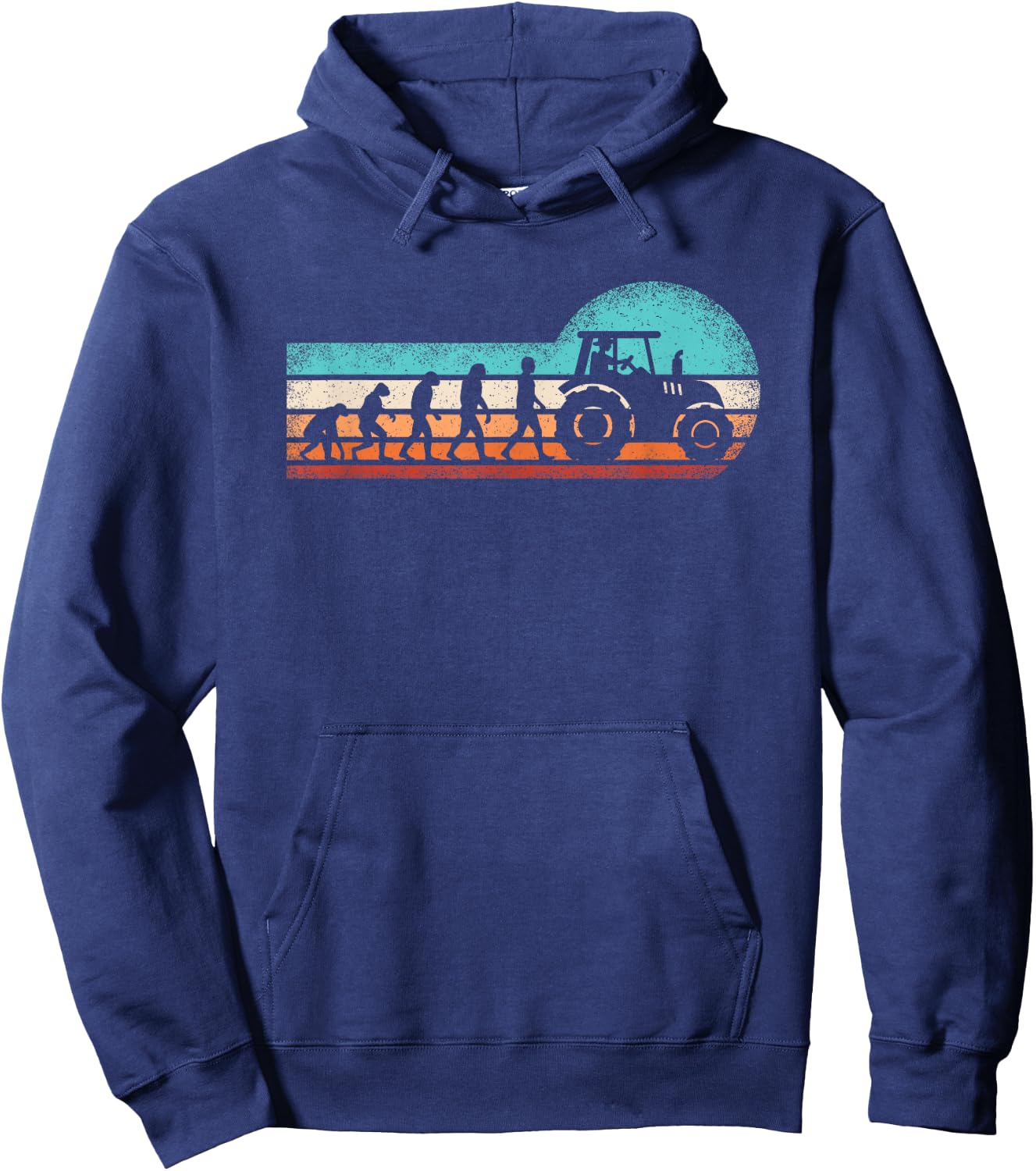 Farmer Evolution Tractor Tractor Agriculture Farmer Hoodie - Hoodie | Navy