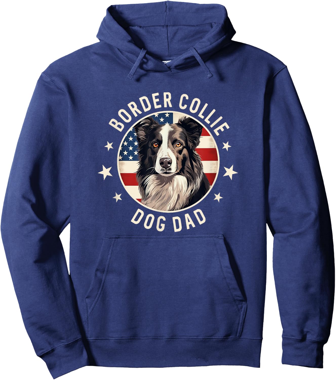 Border Collie Dog Owner Gifts , Border Collie Dad Hoodie - Hoodie | Navy
