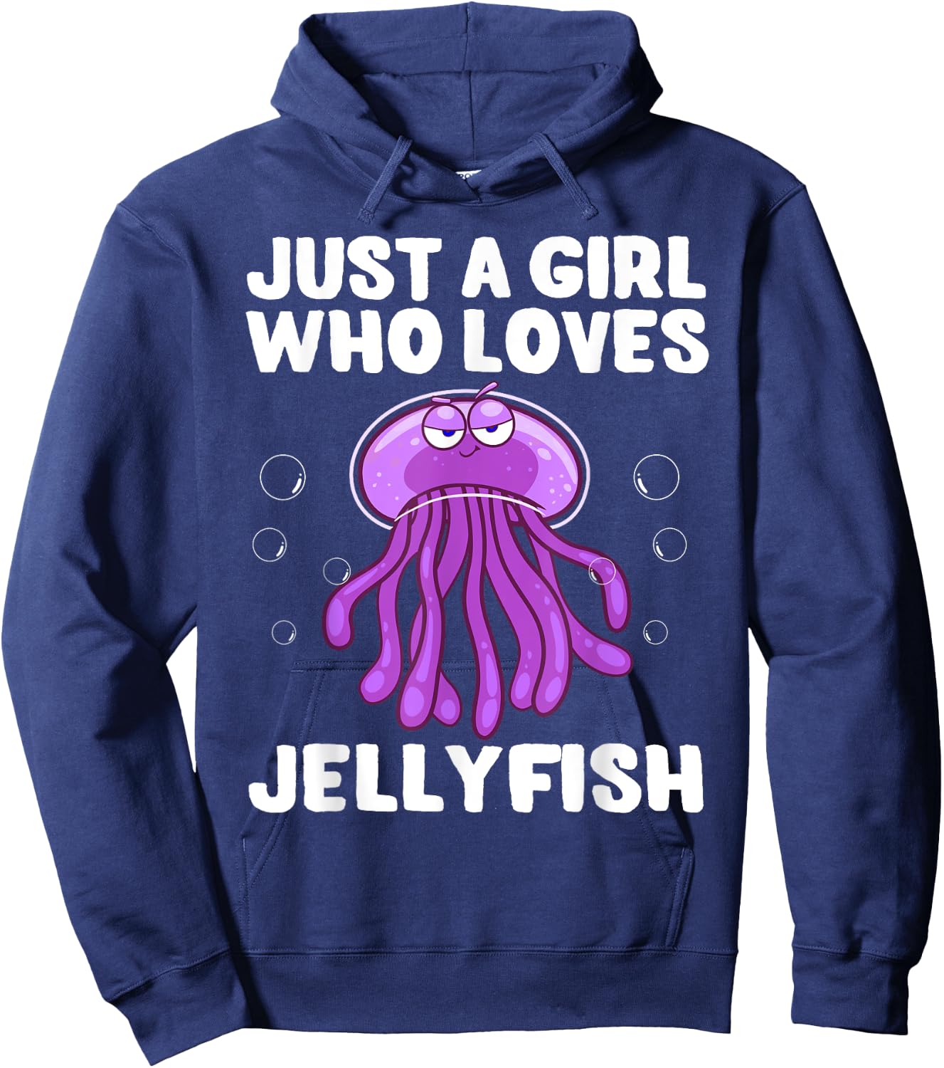 Funny Jellyfish Design For Girls Women Sea Jellies Lovers Hoodie - Hoodie | Navy