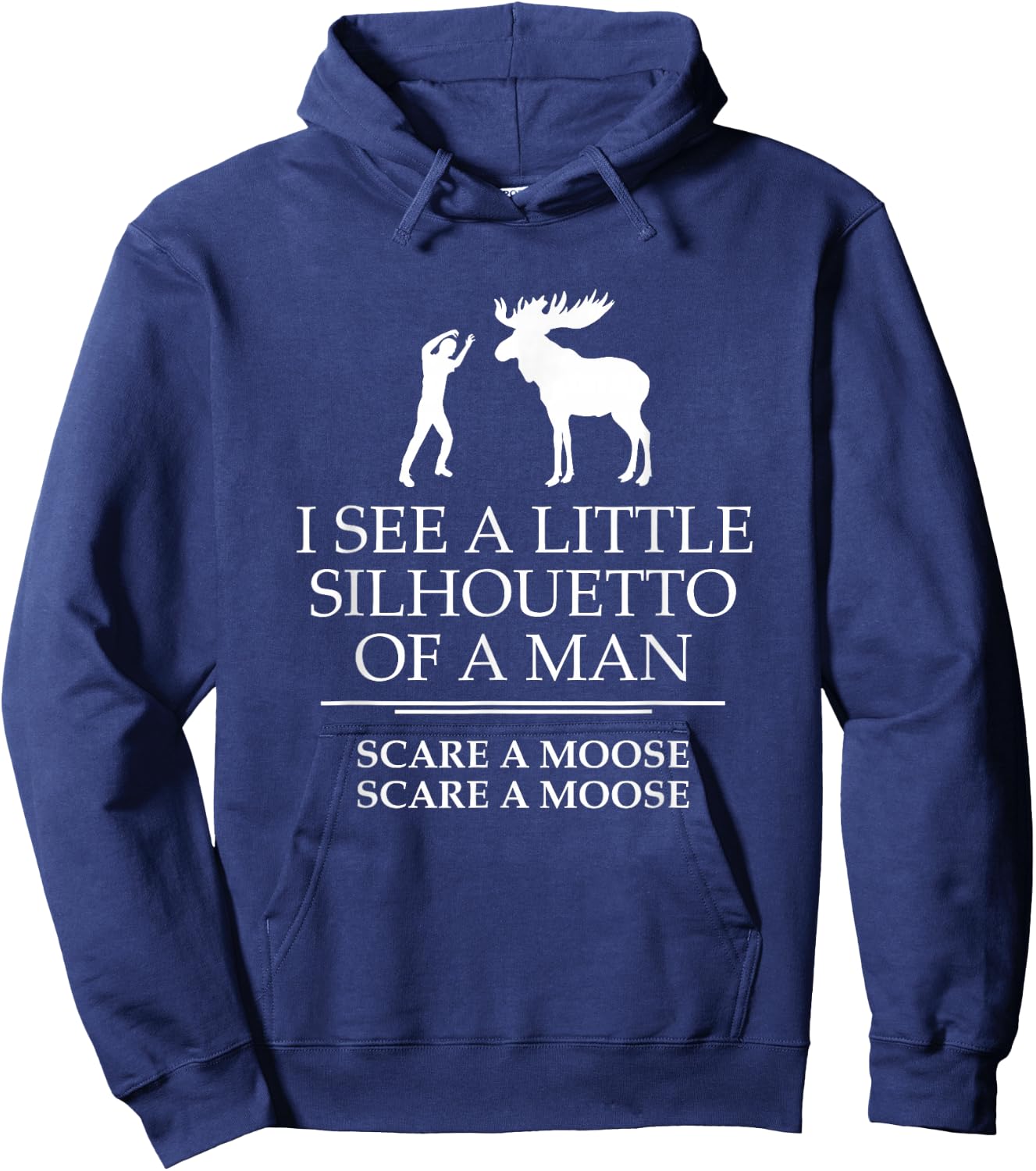 I see a silhouetto of a man Hoodie - Hoodie | Navy
