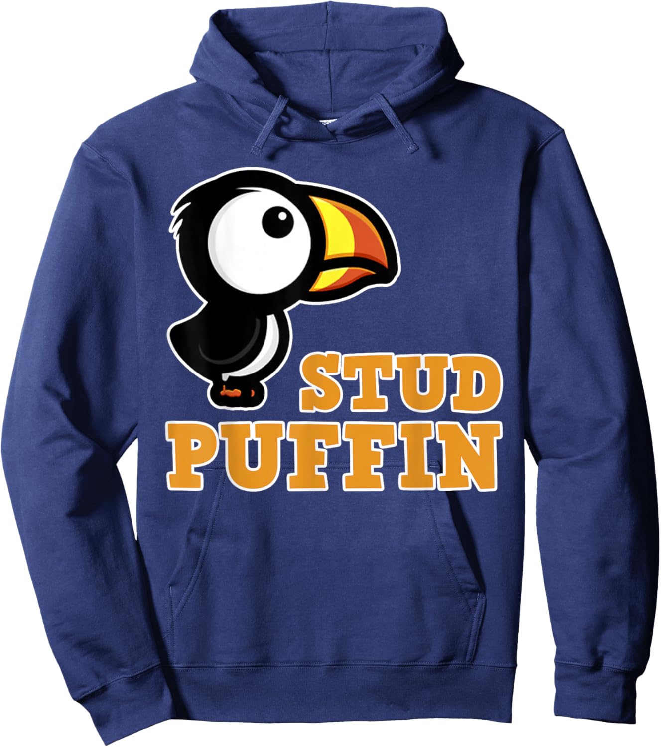 Stud Puffin Funny Seabird Hoodie - Hoodie | Navy