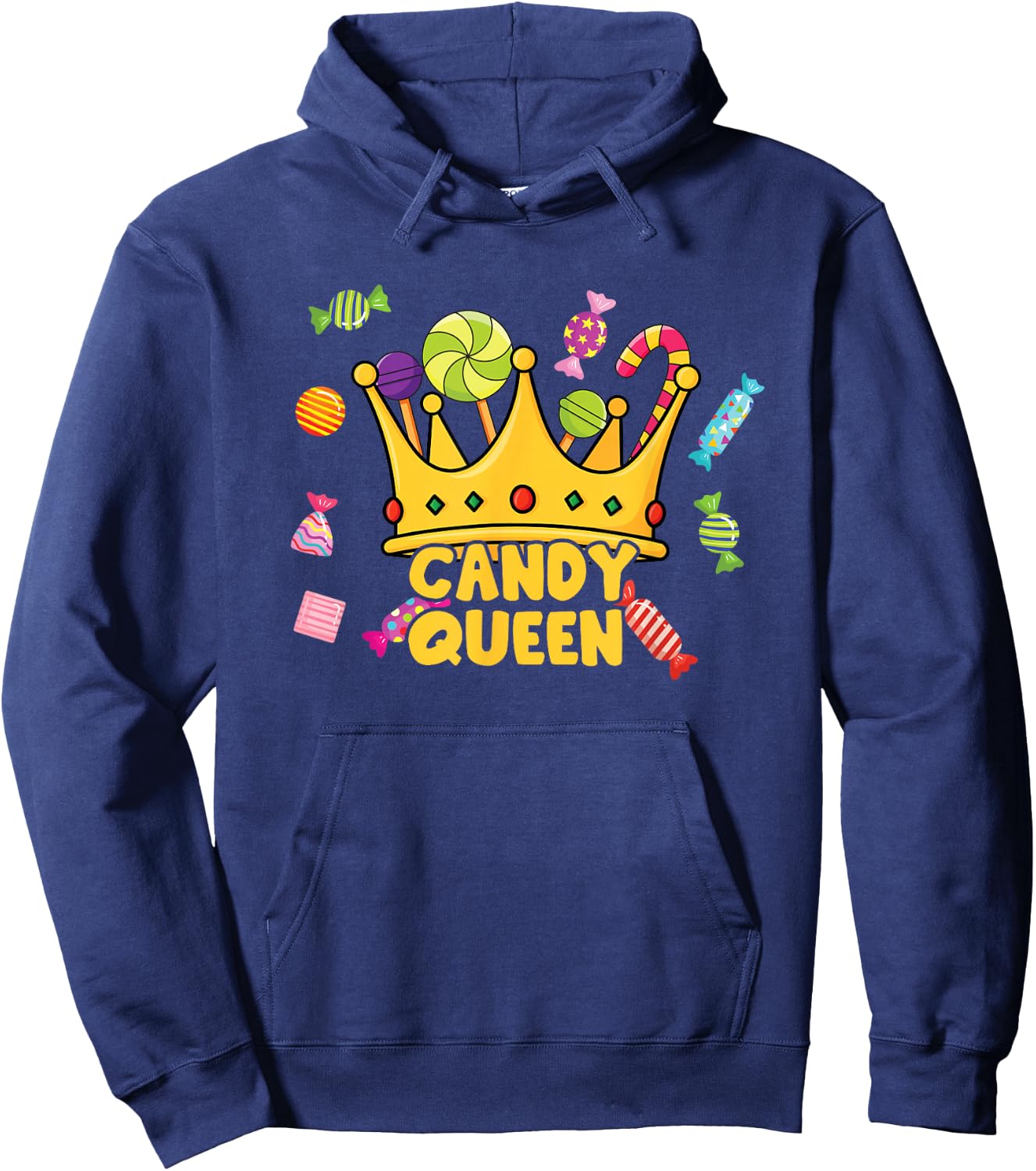 Candy Queen - Candy Crown Candy Eater Hoodie - Hoodie | Navy