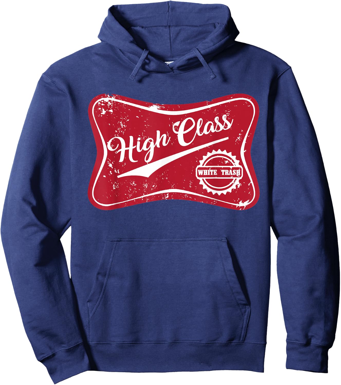 High Class White Trash Vintage Country & Women Hoodie - Hoodie | Navy