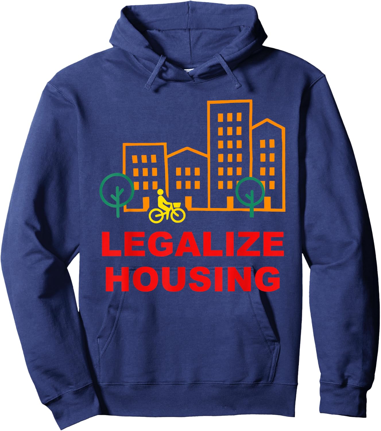 Legalize Housing Retro Vintage Hoodie - Hoodie | Navy