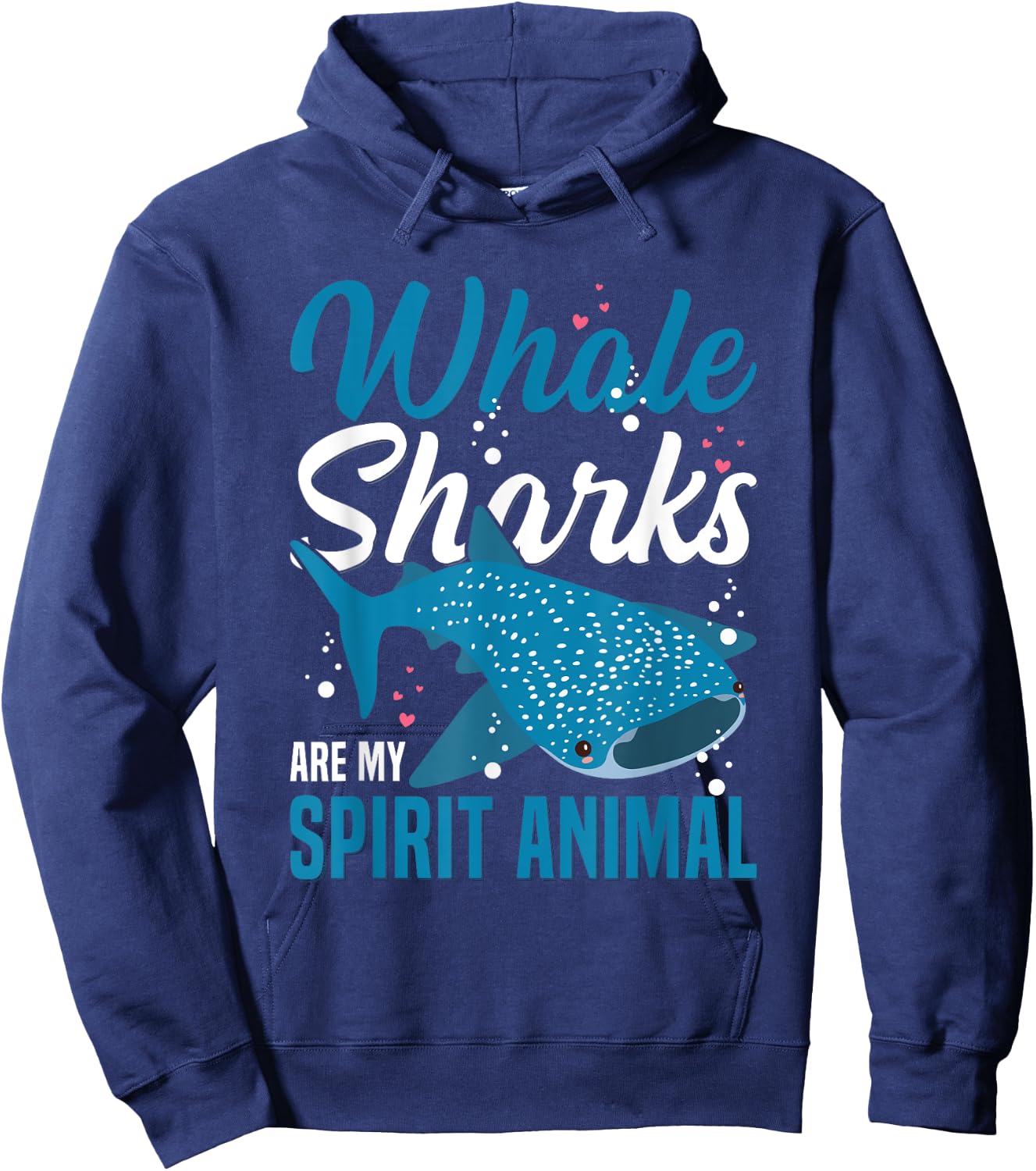 Whale Shark Diving Quote for a Whale Shark Lover Hoodie - Hoodie | Navy