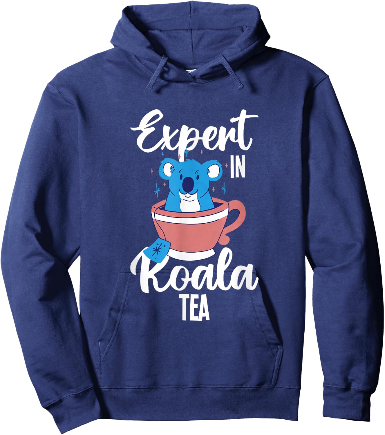 Expert in Koala Tea Pun Quality Control Manager Specialist Hoodie - Hoodie | Navy