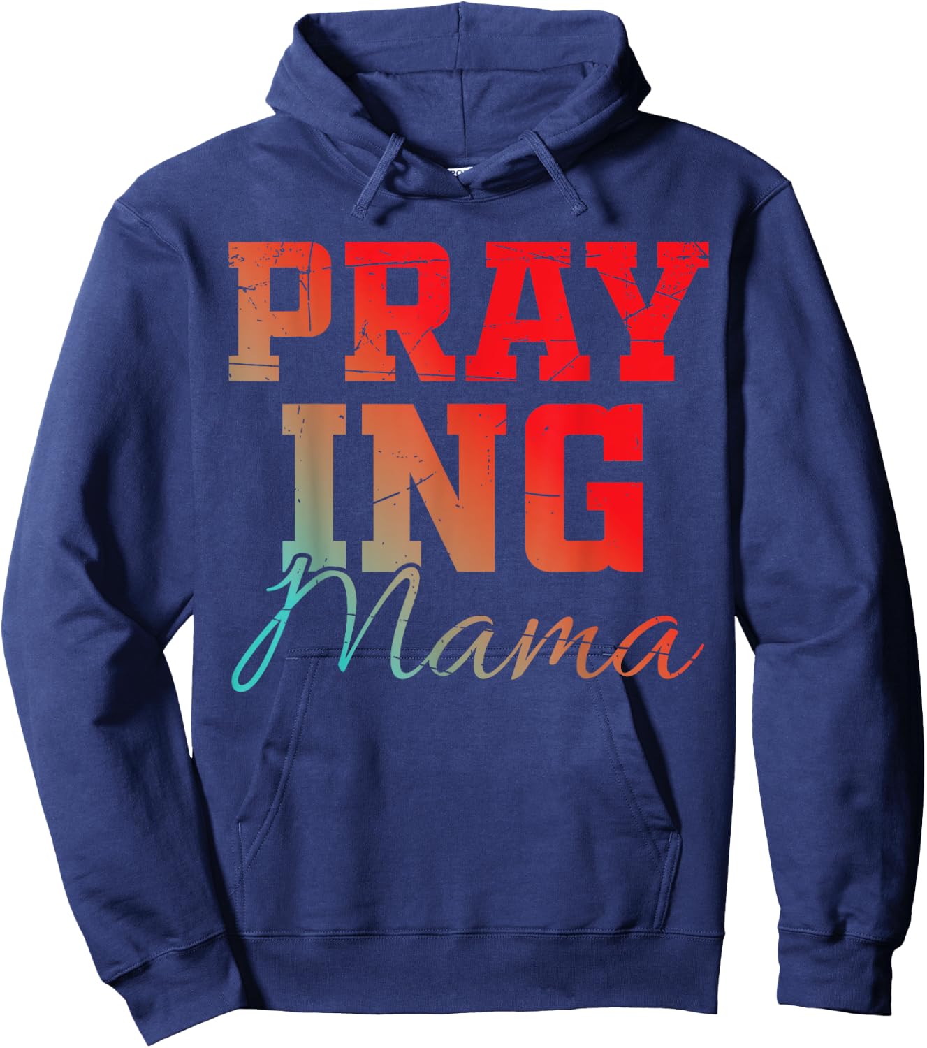 Faith Based Apparel Plus Size Christian Believer Mom 3x Hoodie - Hoodie | Navy