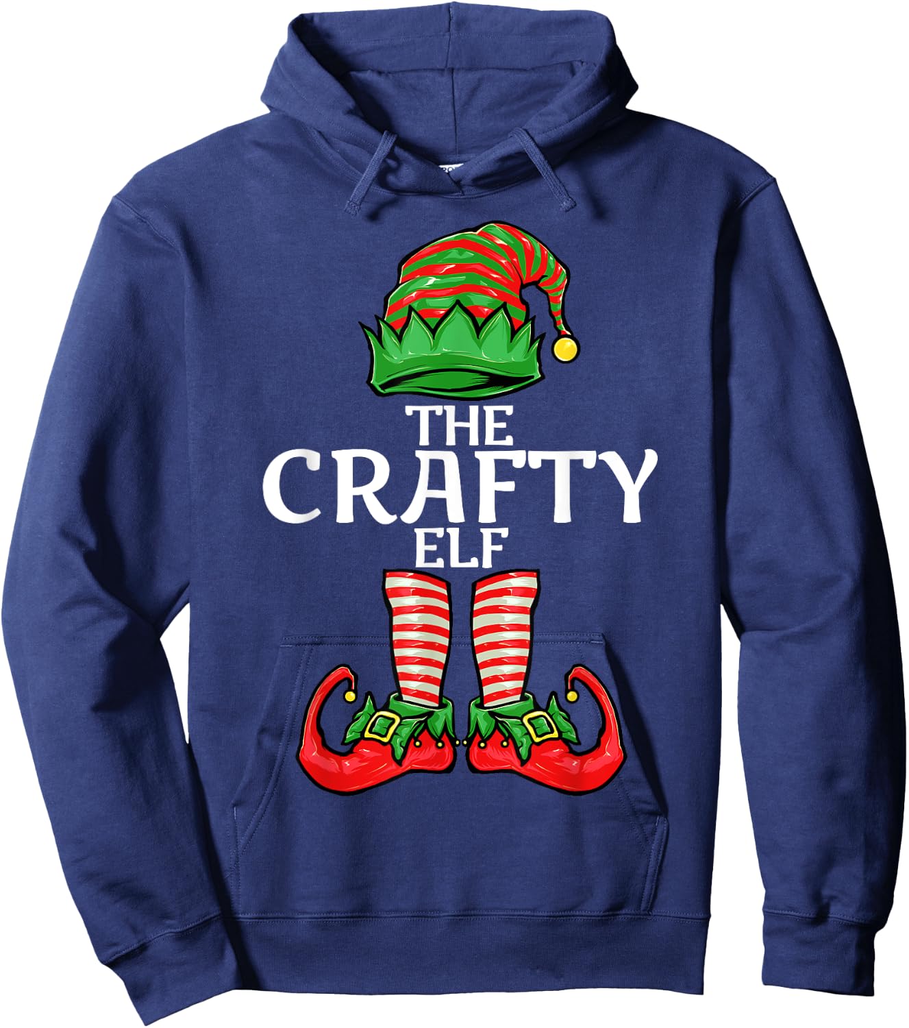 Crafty Elf Christmas Family Matching Group Hoodie - Hoodie | Navy