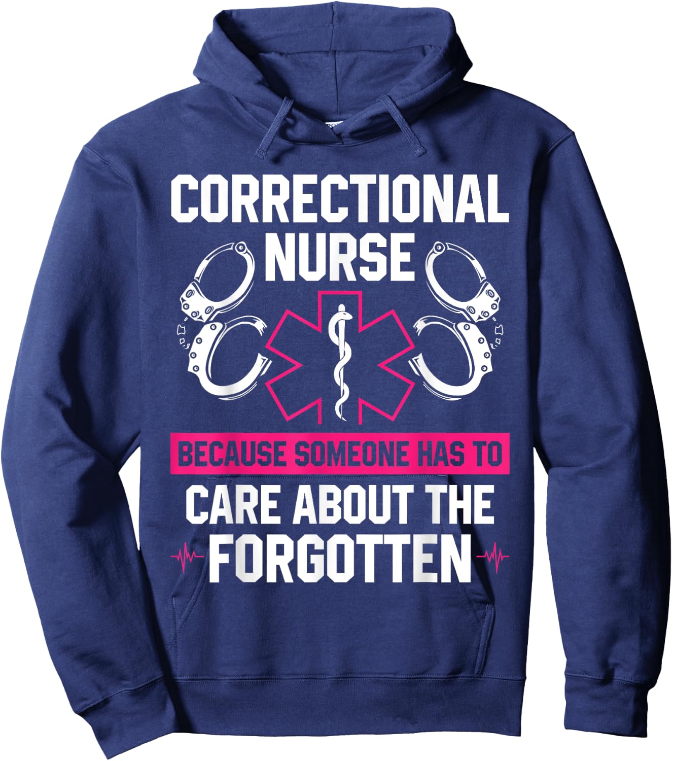 Correctional Nurse Medical Staff In Prison Hoodie - Hoodie | Navy