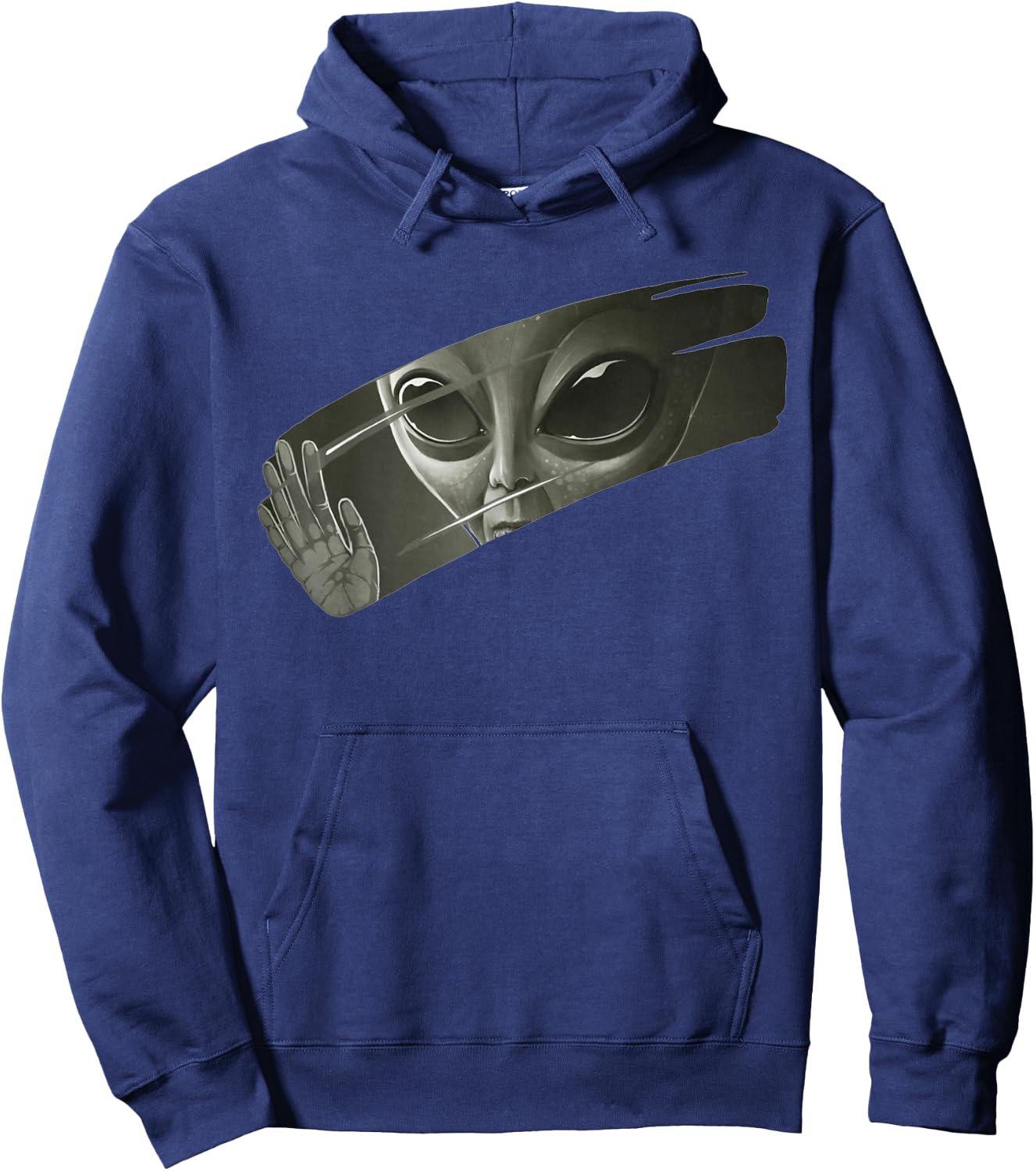 Aliens | Men Women Funny Graphic UFO Alien Hoodie - Hoodie | Navy