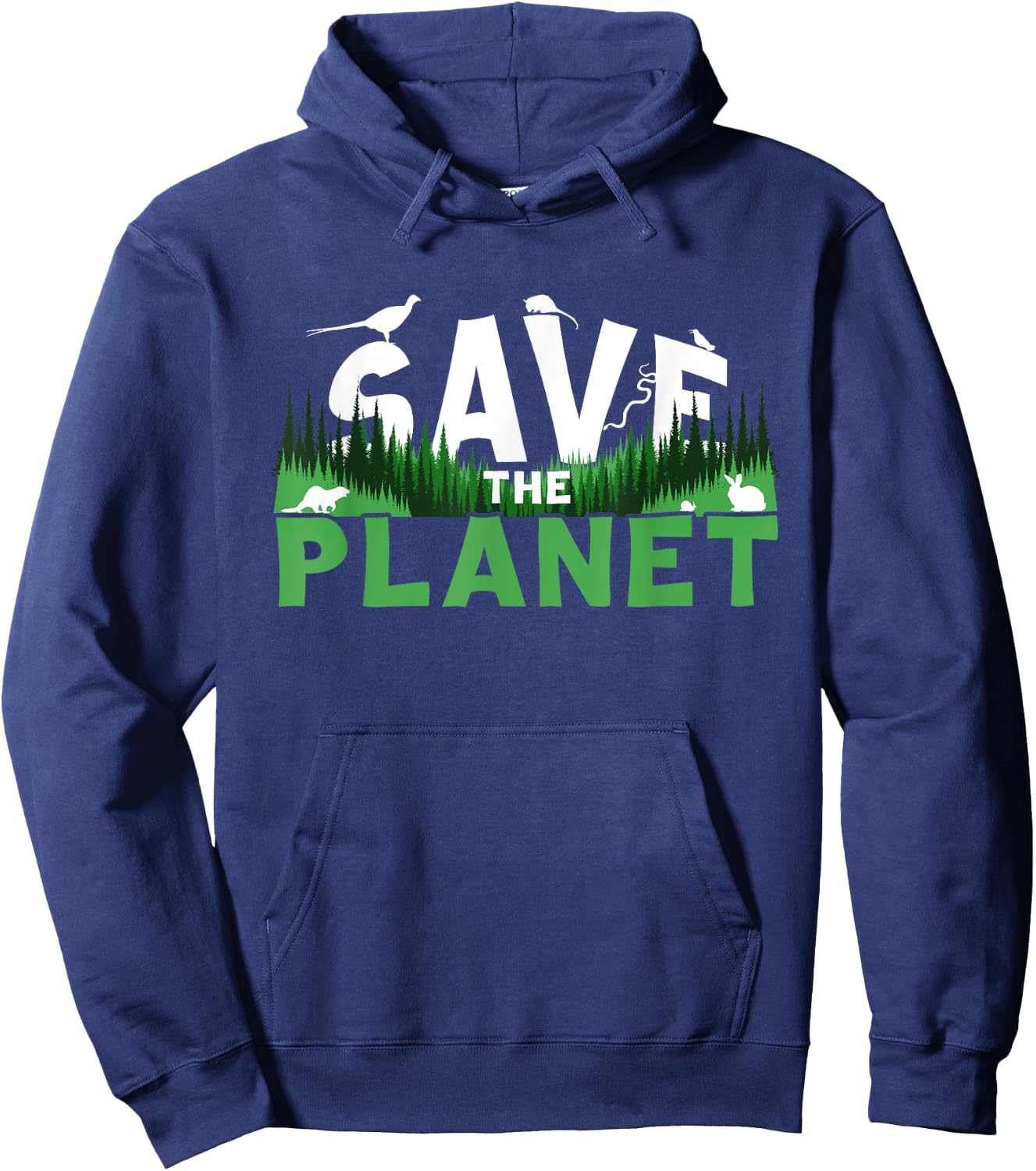 Save The Planet Ecology Environment Nature Earth Day Hoodie - Hoodie | Navy
