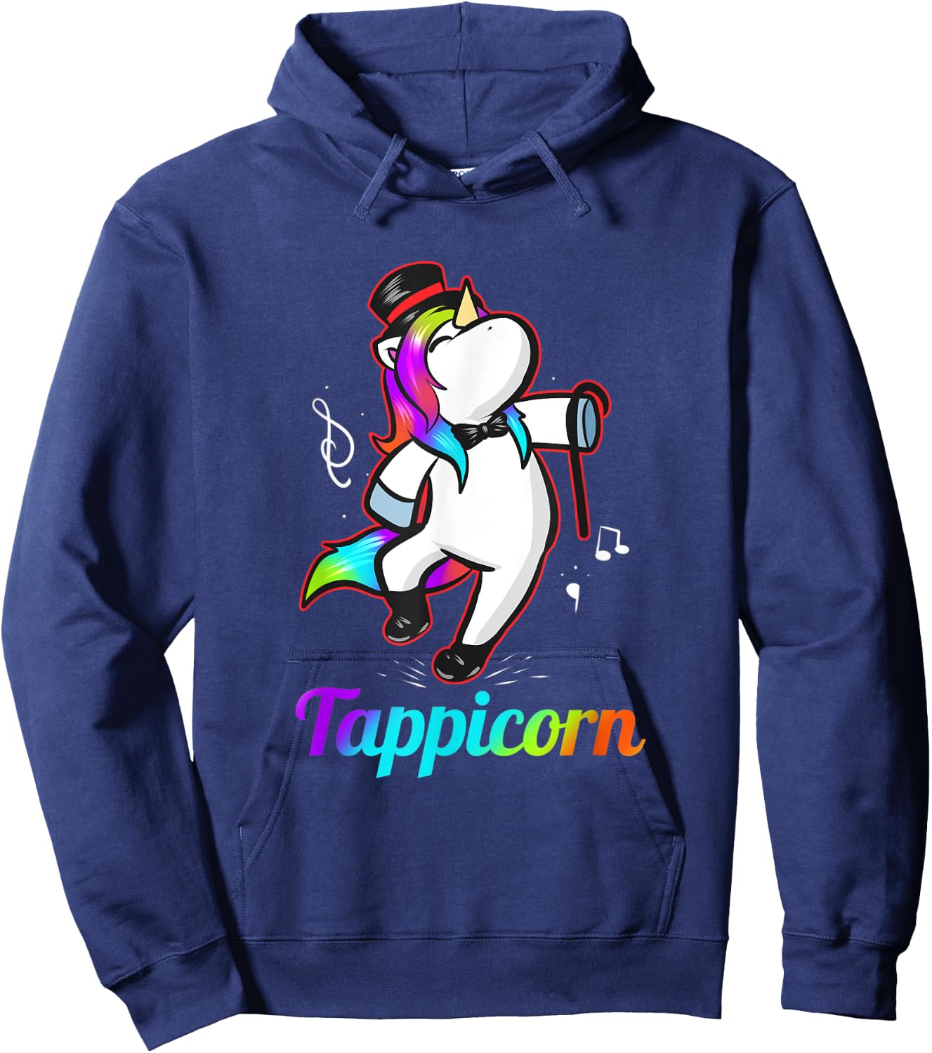 Tappicorn - Funny Tap Dance Unicorn Hoodie - Hoodie | Navy
