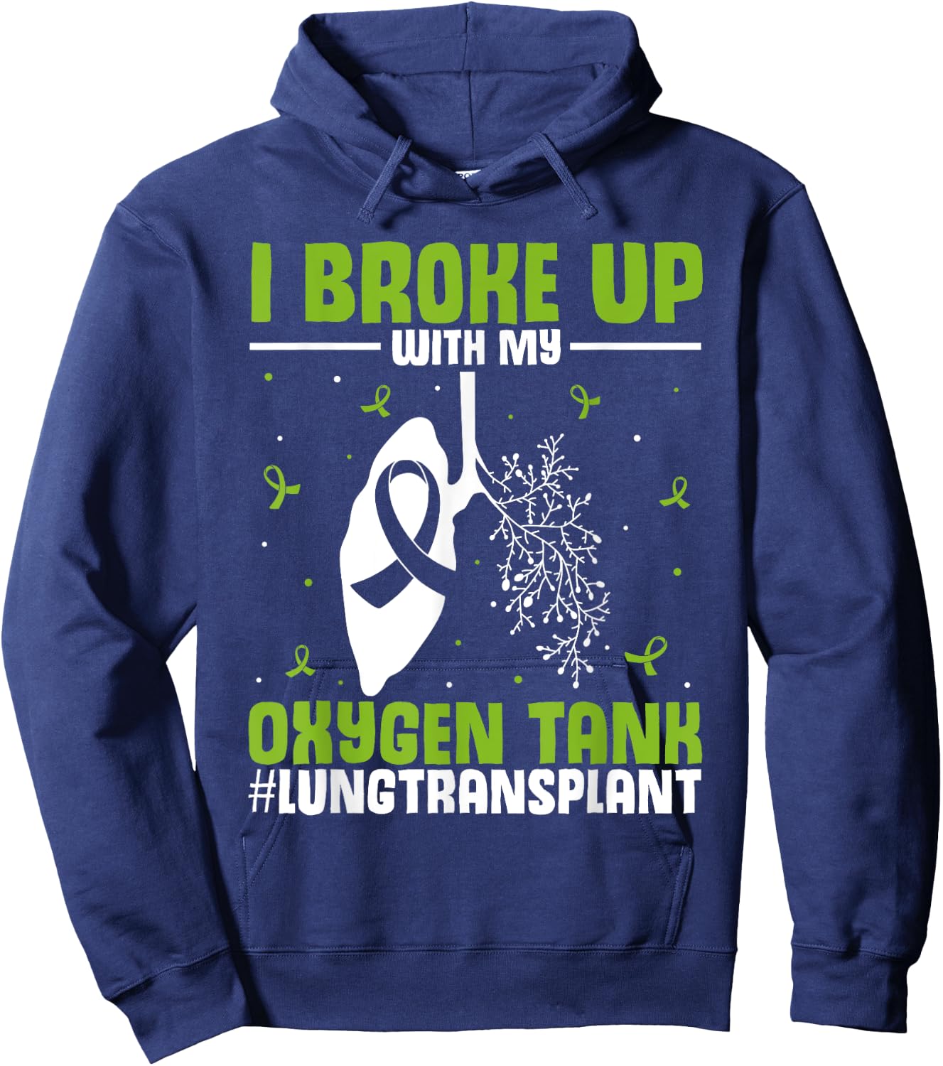 Organ Transplantation | Lung Transplant Survivor Hoodie - Hoodie | Navy