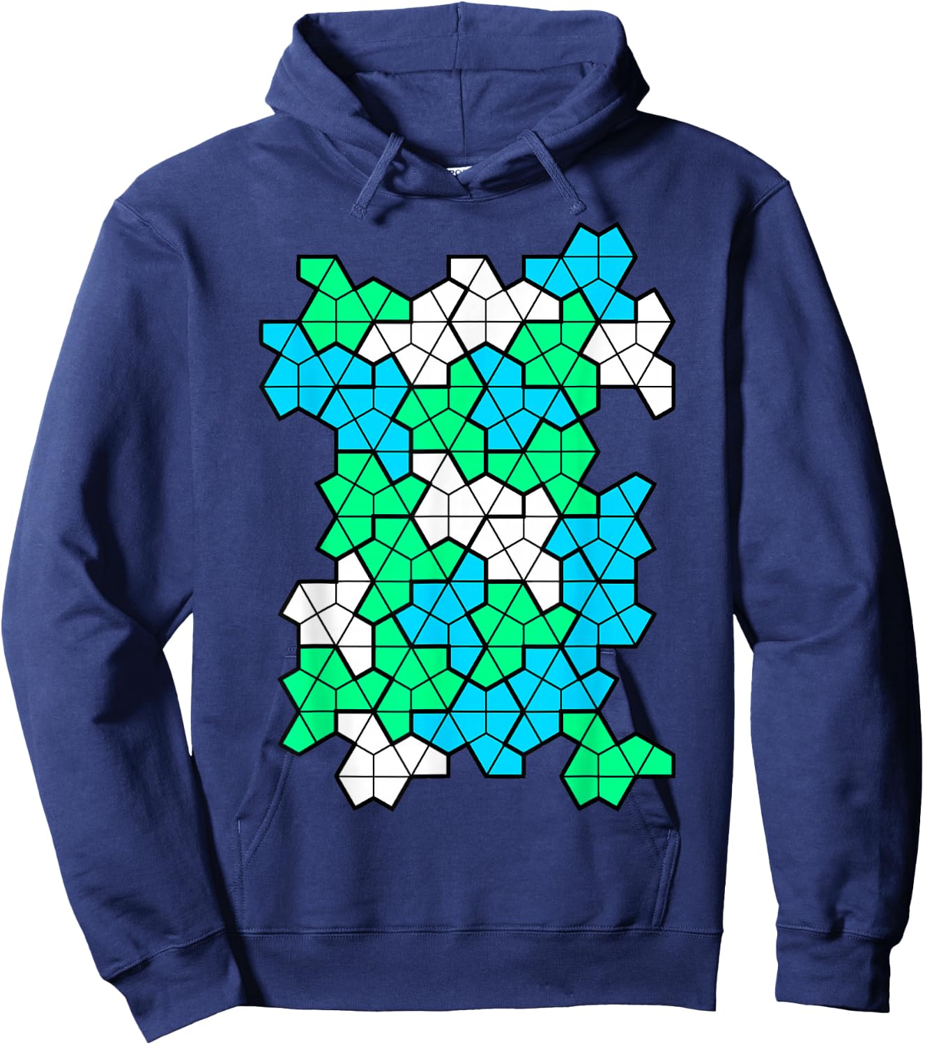 Nerdy Aperiodic Monotile Discovery Math Physics Teacher Men Women Girls Kids Hoodie - Hoodie | Navy