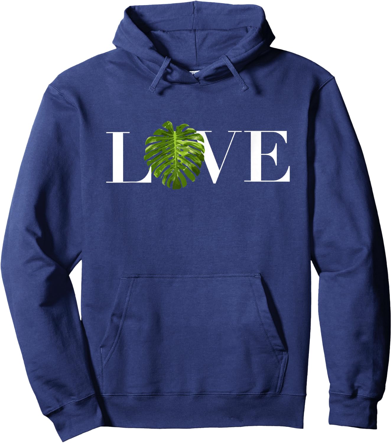 Monstera Love Monstera Plant Leaf Hoodie - Hoodie | Navy