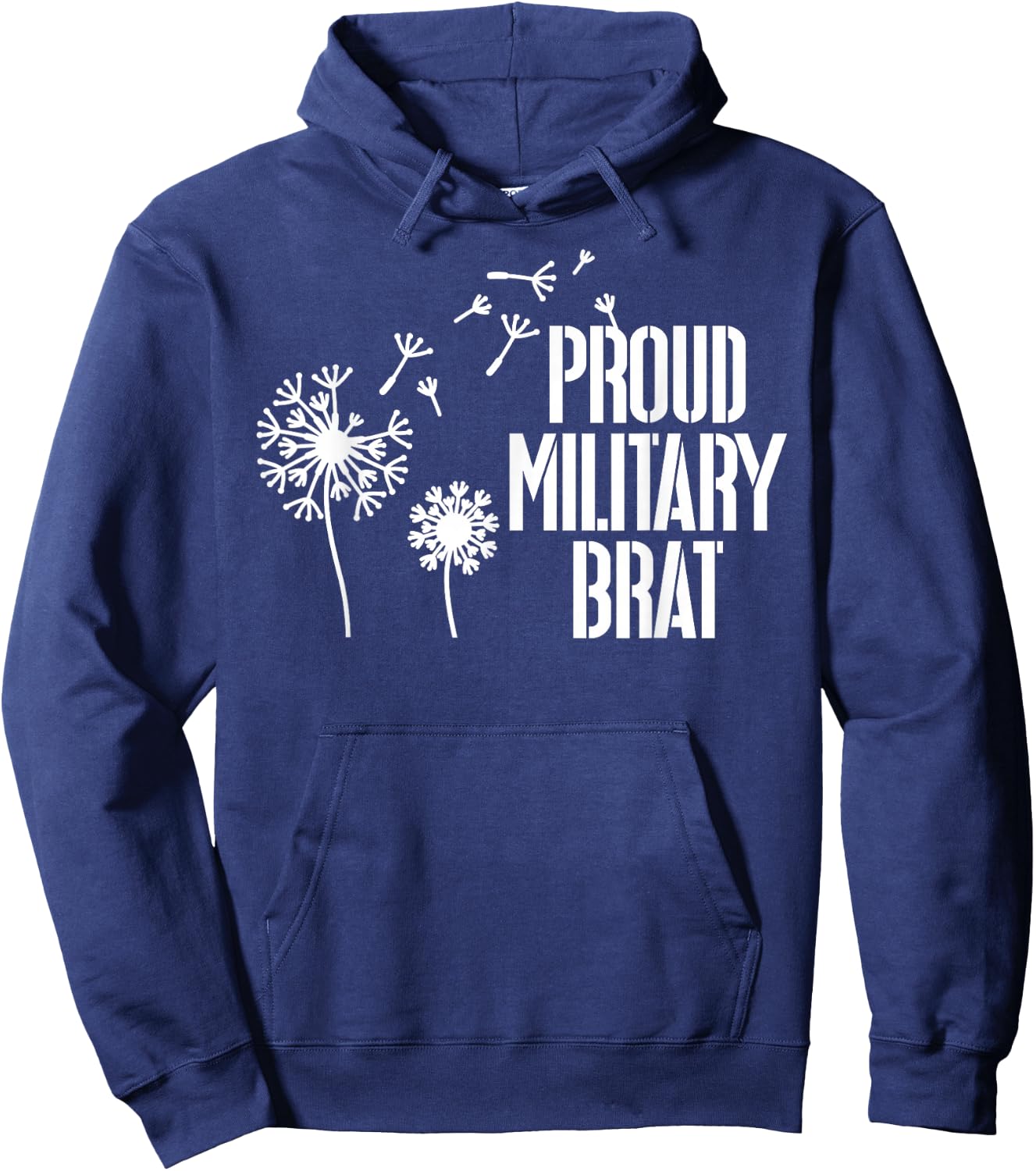 Proud Military Brat Military Child Month Purple Up Hoodie - Hoodie | Navy