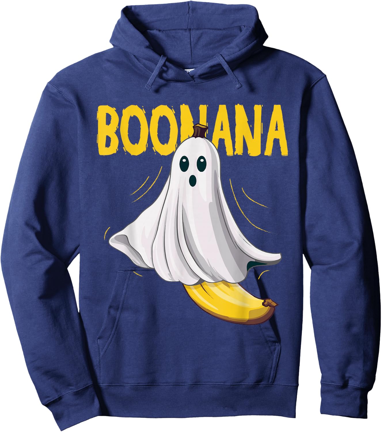 Boonana Ghost Banana Costume Adult Toddler Kids Halloween Hoodie - Hoodie | Navy