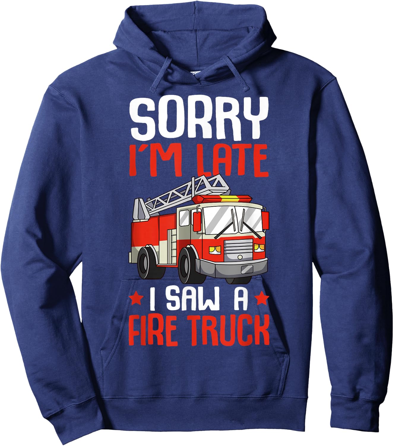 Firefighter Fireman Firefighting Kids Boys Hoodie - Hoodie | Navy