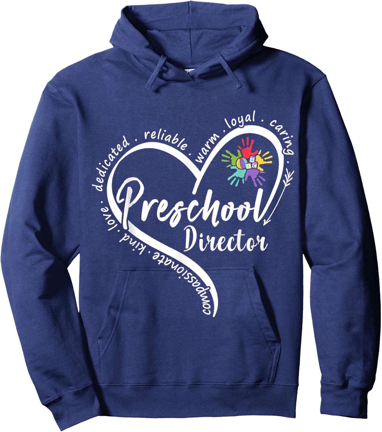 Preschool Director Assistant Back to School Daycare Thank Hoodie - Hoodie | Navy