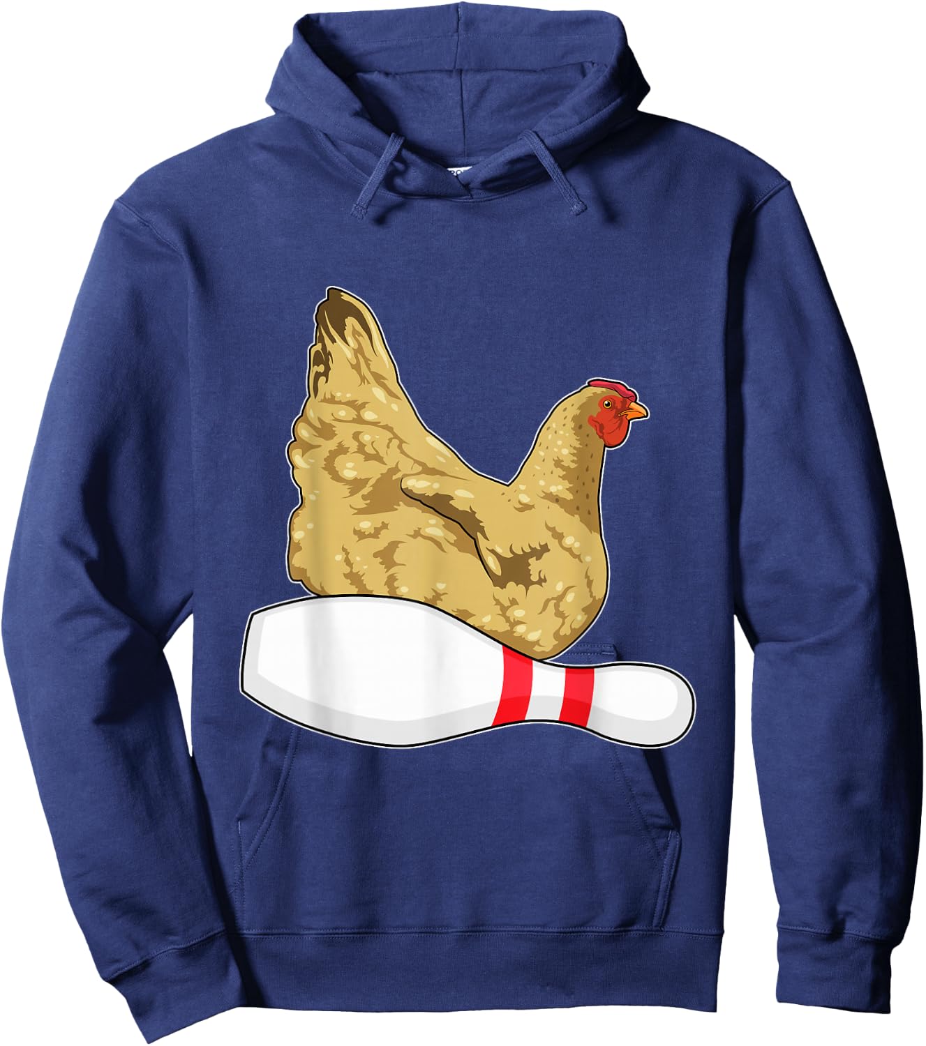 Chicken Bowling Bowling pin Sports Hoodie - Hoodie | Navy