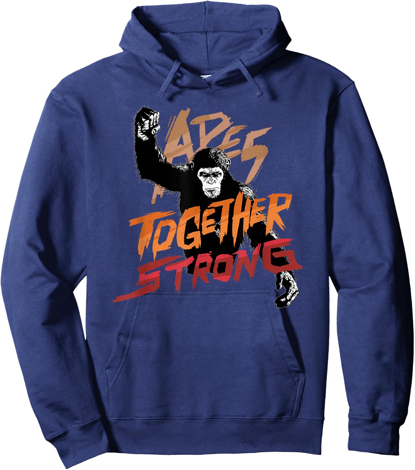 Rise of The Planet of The Apes Caesar Apes Together Strong Hoodie - Hoodie | Navy