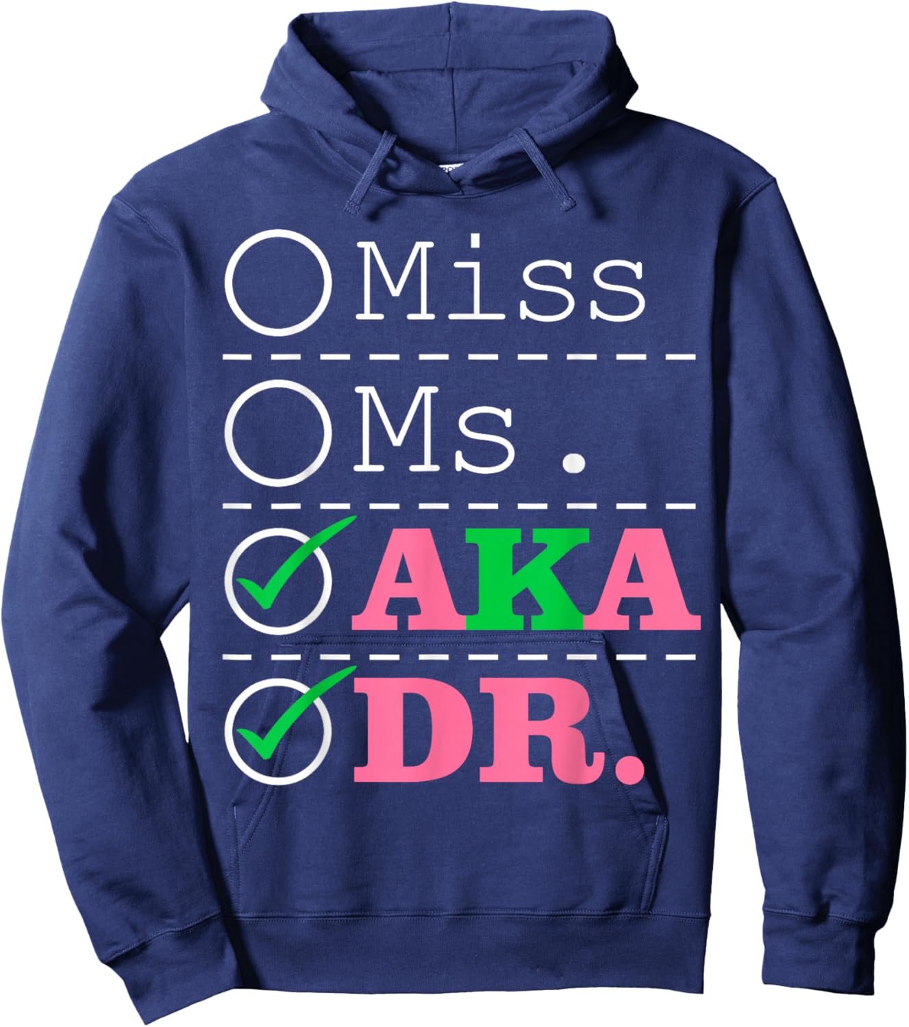 AKA Doctor Medical Worker Appreciation Graduation Hoodie - Hoodie | Navy
