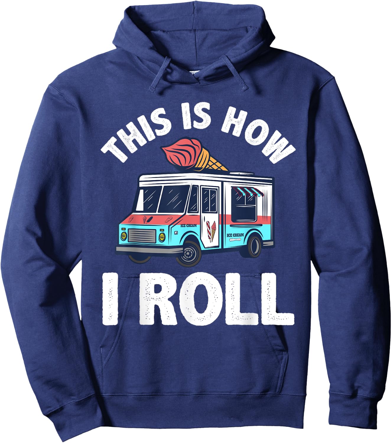 Cool Ice Cream Women Kids Ice Cream Lover Sprinkle Hoodie - Hoodie | Navy