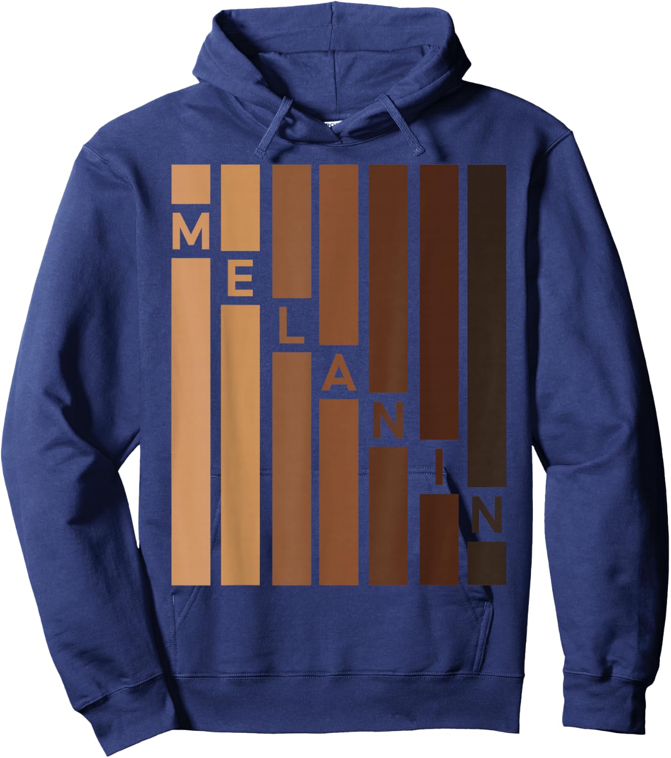 Black Pride Melanin Girls Afro Queens Melanin Hoodie - Hoodie | Navy