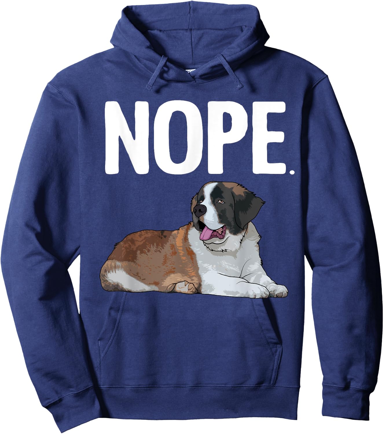 Funny Saint Bernard Art Women St. Bernard Dog Lovers Hoodie - Hoodie | Navy