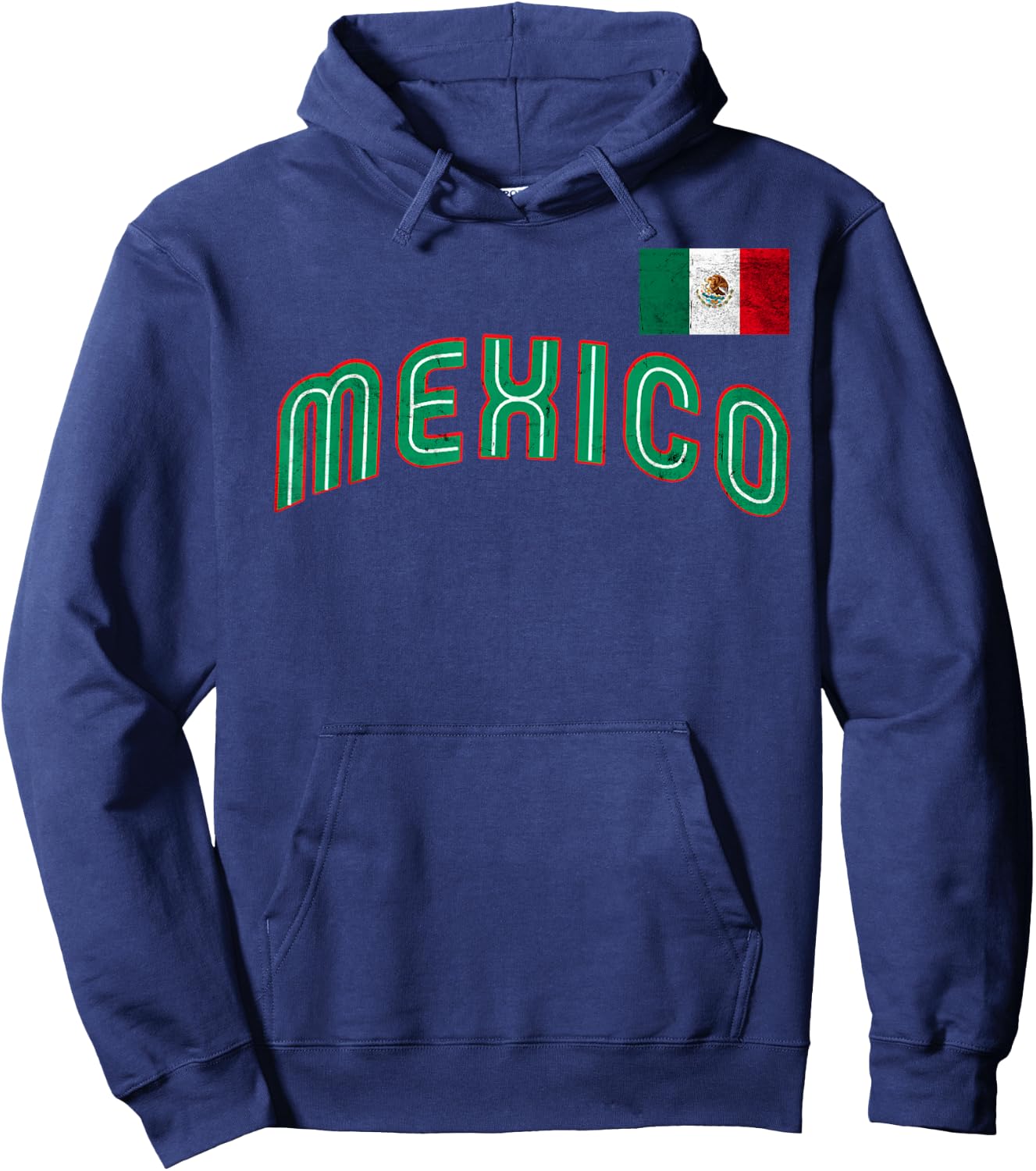 Mexican Baseball 2023 Player Mexico Pride Flag Baseball Hoodie - Hoodie | Navy