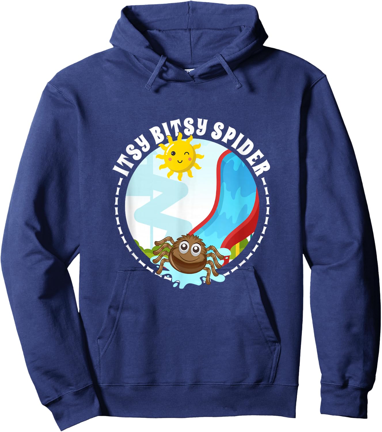 Itsy Bitsy - Kids Spider Nursery Rhyme Halloween Costume Hoodie - Hoodie | Navy