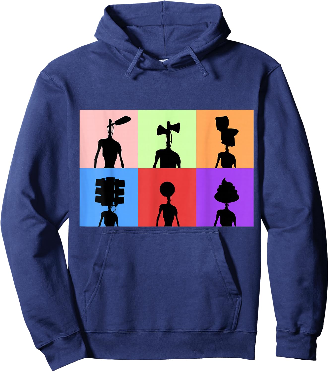 Horror Monster with Sirens for Heads / Kids Horror Hoodie - Hoodie | Navy
