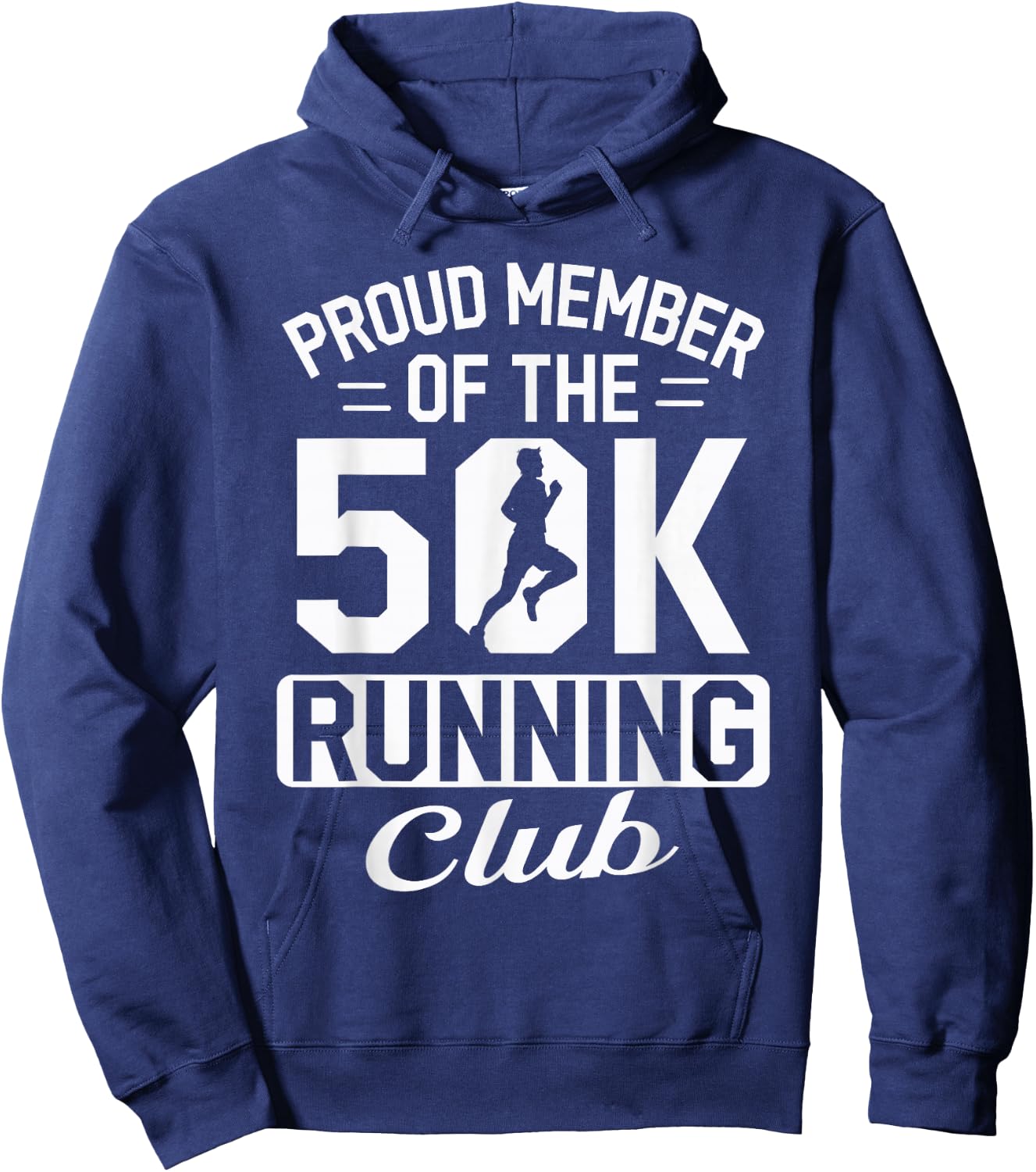 Proud Member Of The 50K Running Club Ultramarathon Hoodie - Hoodie | Navy