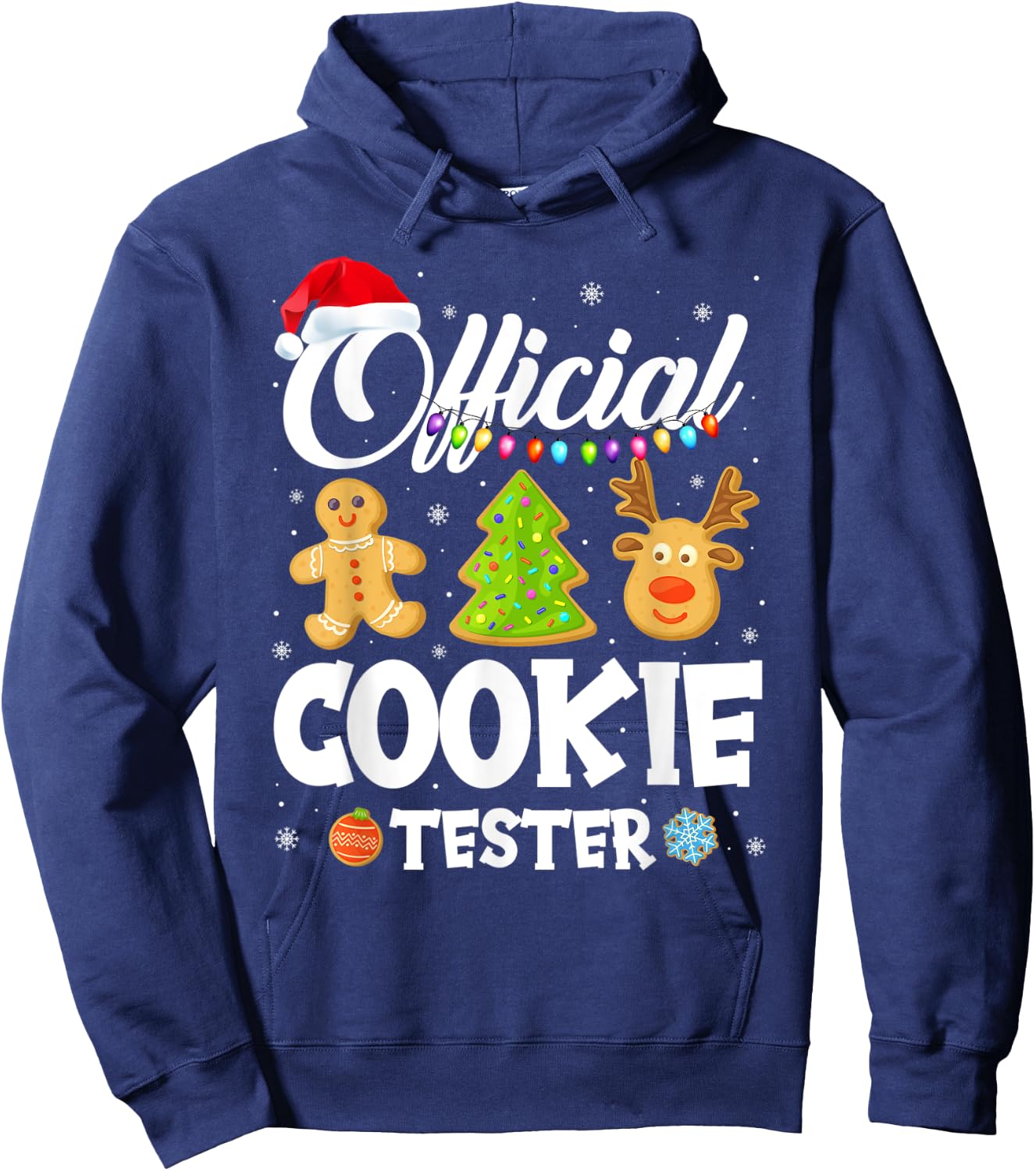 Official Cookie Tester Baking Crew Christmas Matching Family Hoodie - Hoodie | Navy