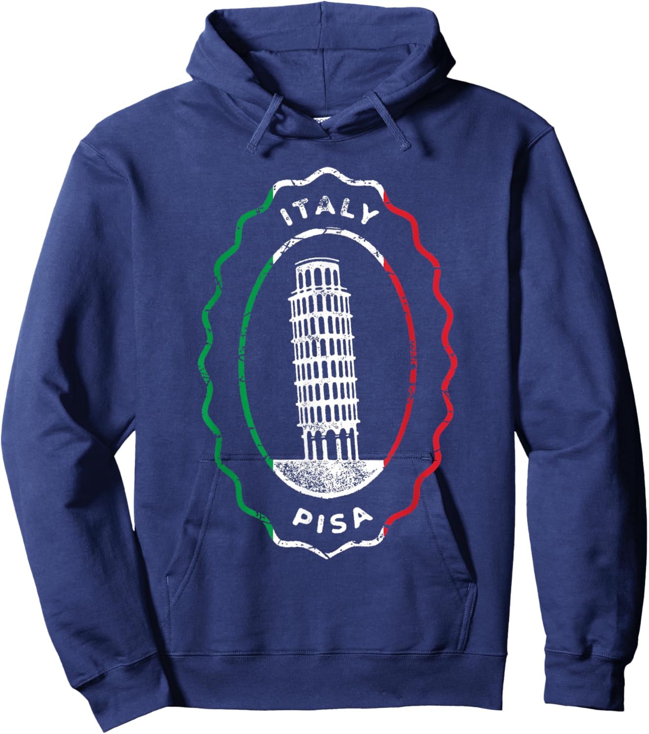 The Leaning Tower of Pisa Italy Italia Roman Ancient Rome Hoodie - Hoodie | Navy