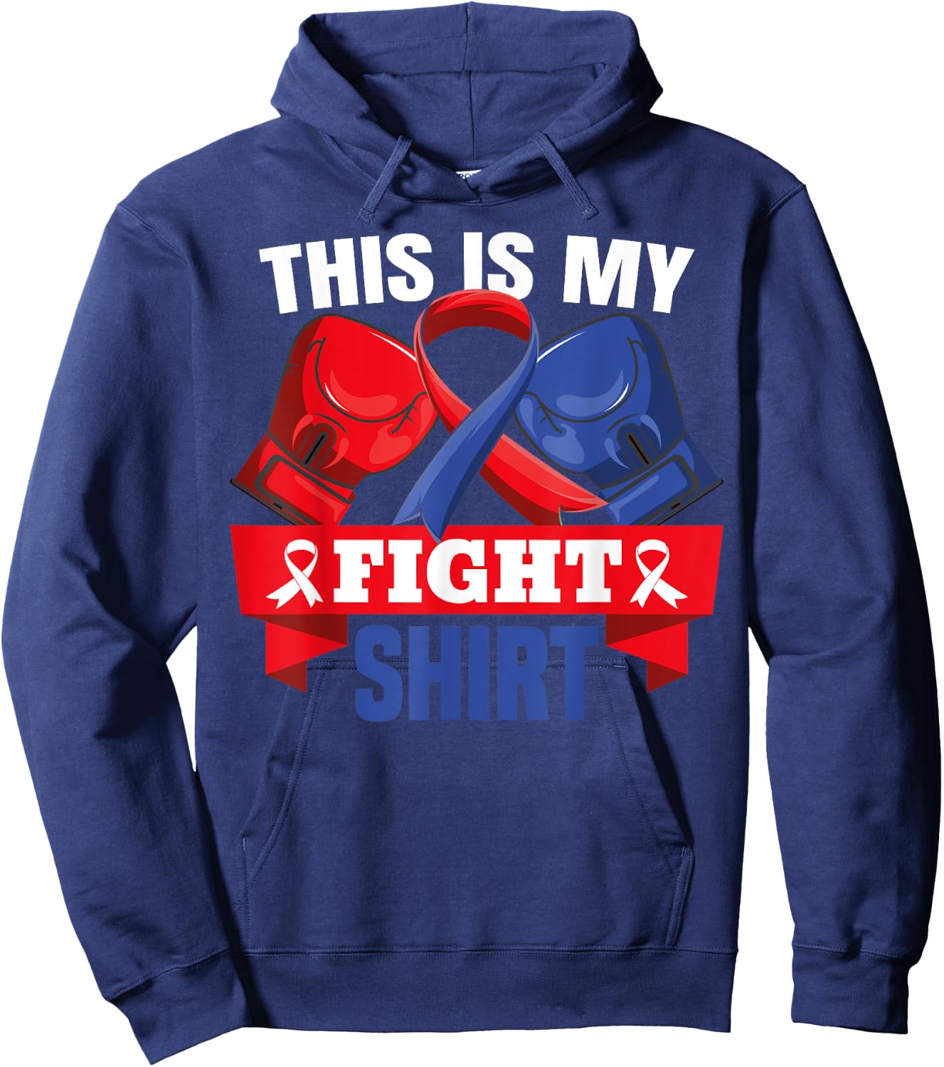 This Is My Fight Shirt CHD Heart Disease Fighter Support Hoodie - Hoodie | Navy