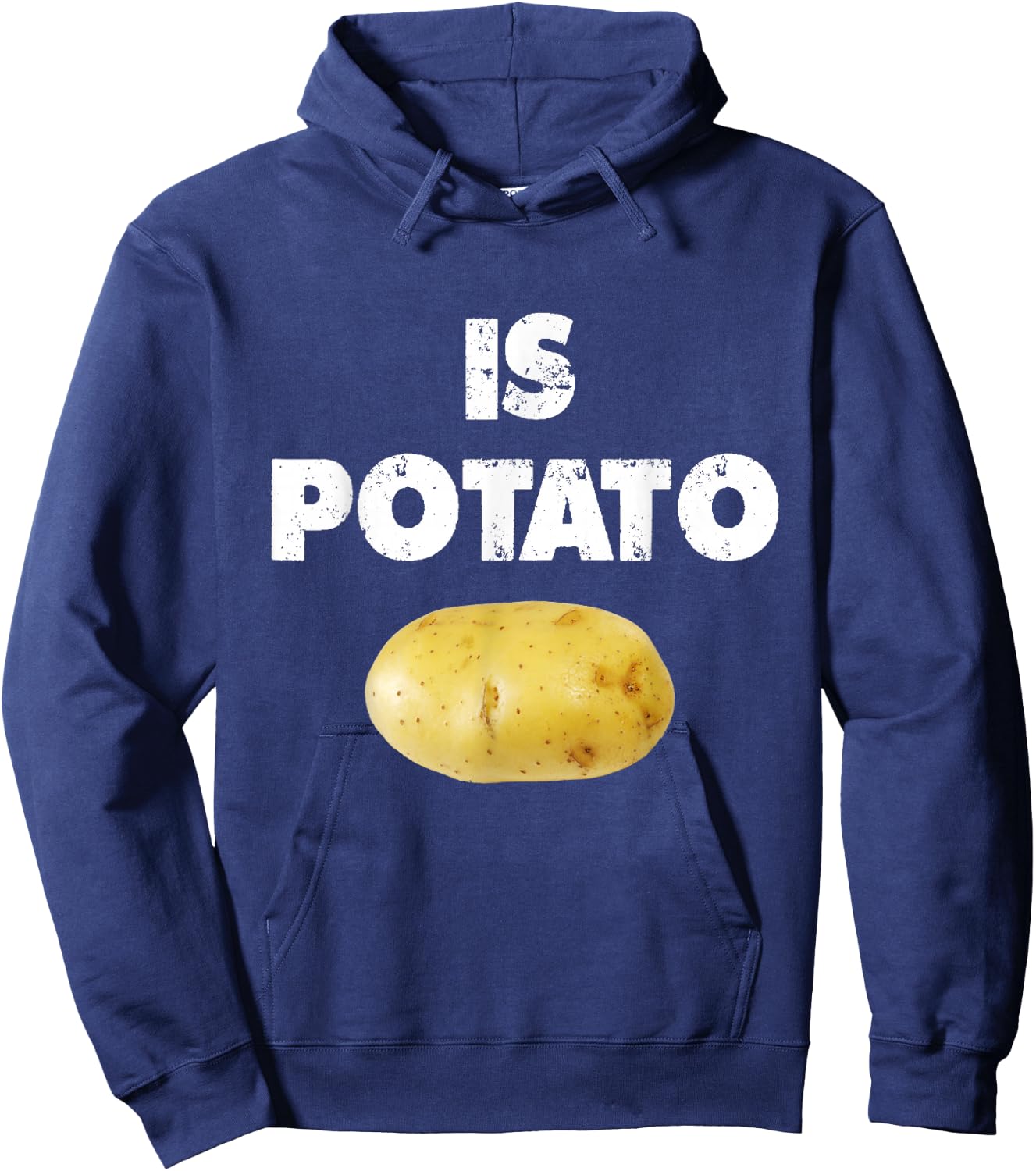 Is Potato shirt As Seen On Late Night Television - Is Potato Hoodie - Hoodie | Navy