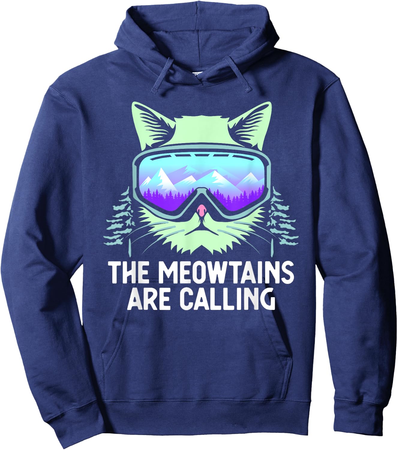 Cool Snowboard Women Kids Ski Lover Mountain Skier Hoodie - Hoodie | Navy