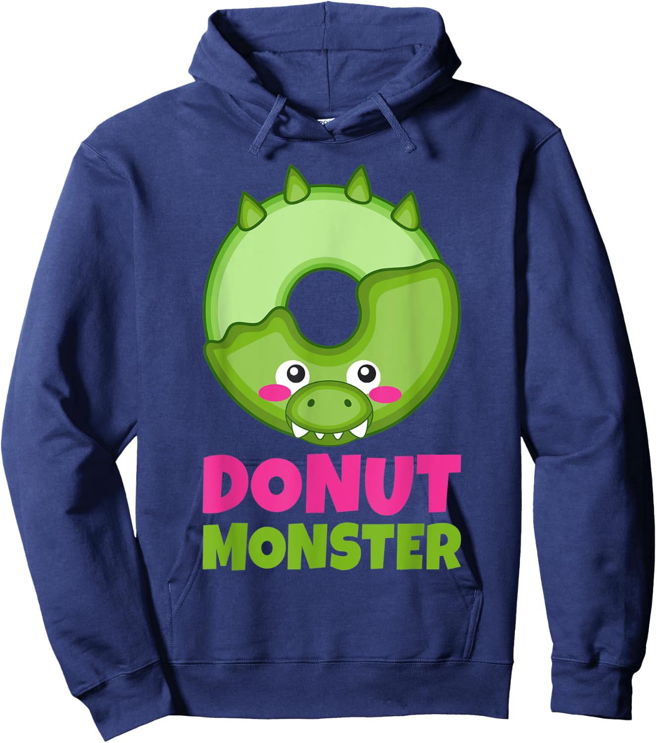 Donut Monster Snack Donut Hoodie - Hoodie | Navy