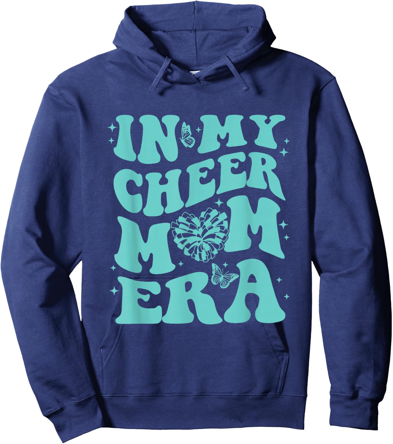in My Cheer Mom Era Hoodie - Hoodie | Navy