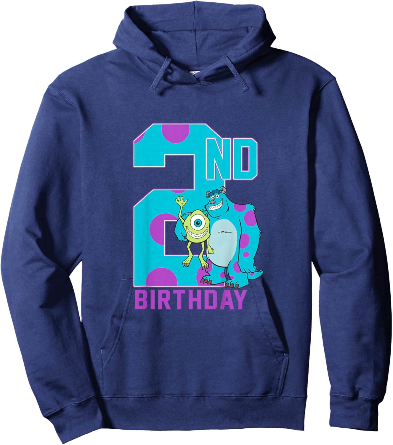 Kids Disney Pixar Monsters University Mike & Sully 2nd Birthday Hoodie - Hoodie | Navy