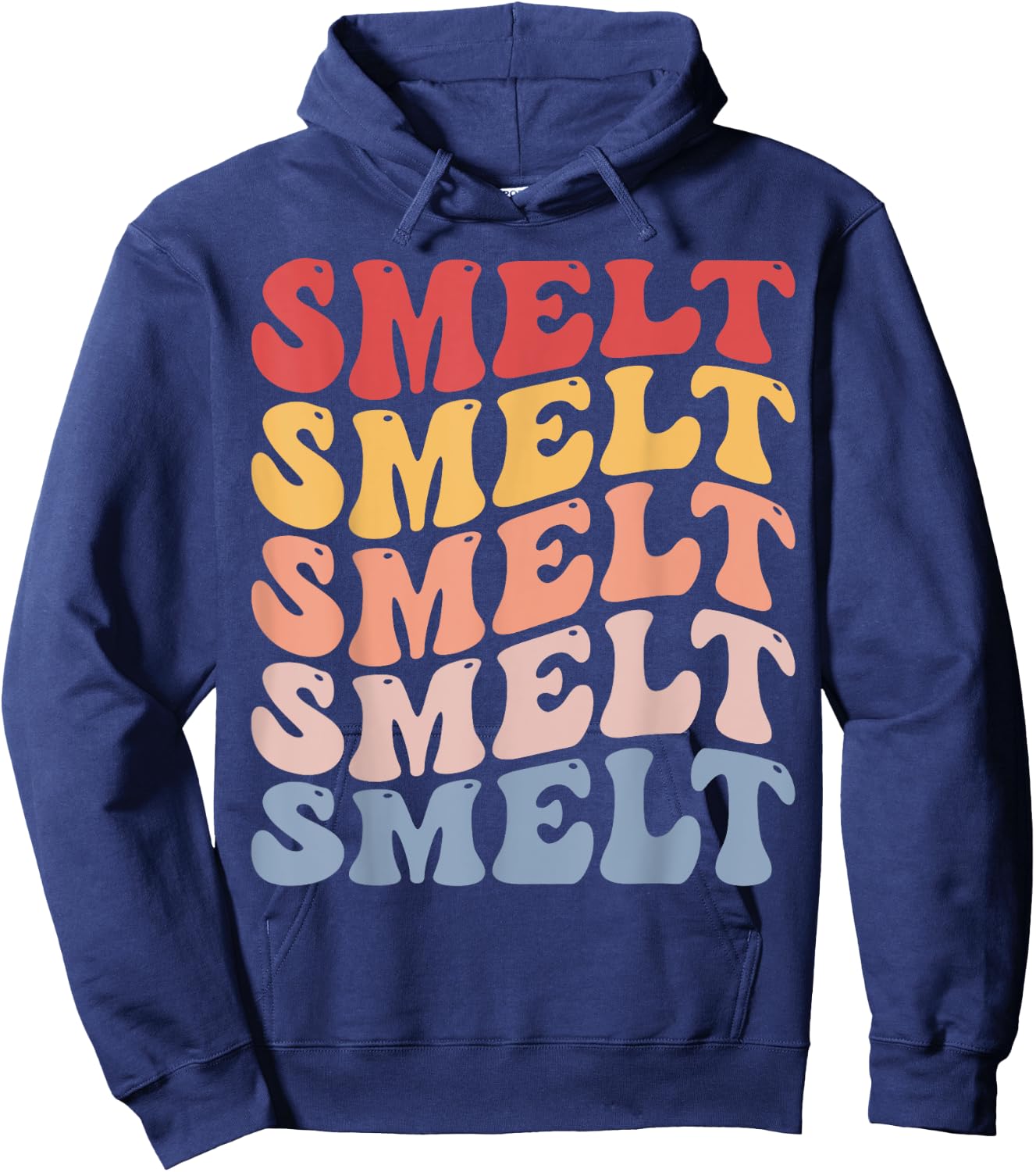 Smelt Groovy Retro Fish Hoodie - Hoodie | Navy